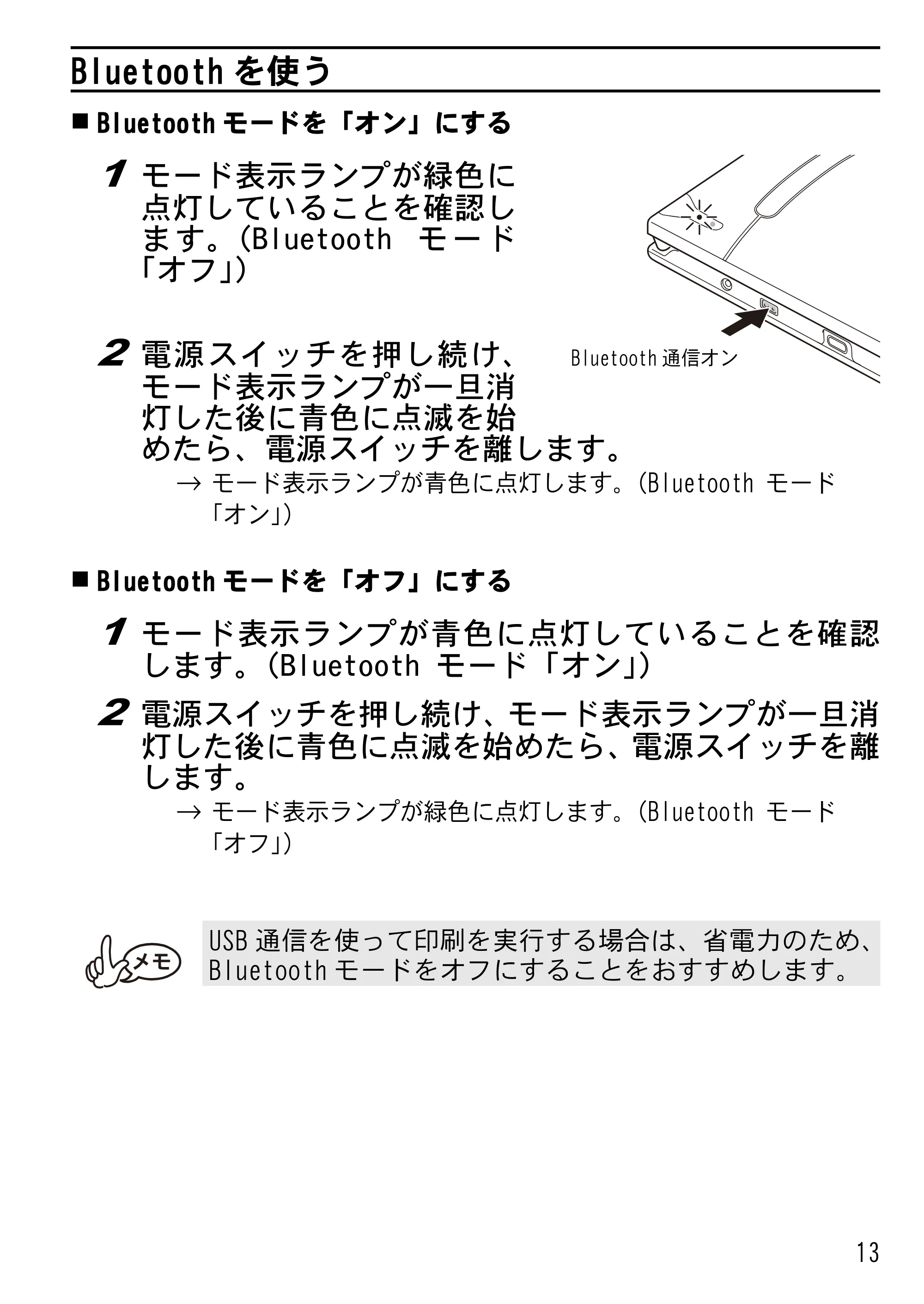 ブラザー MW-170 ユーザーズガイド — Bluetoothを使う — 原本ページ — 15ページ