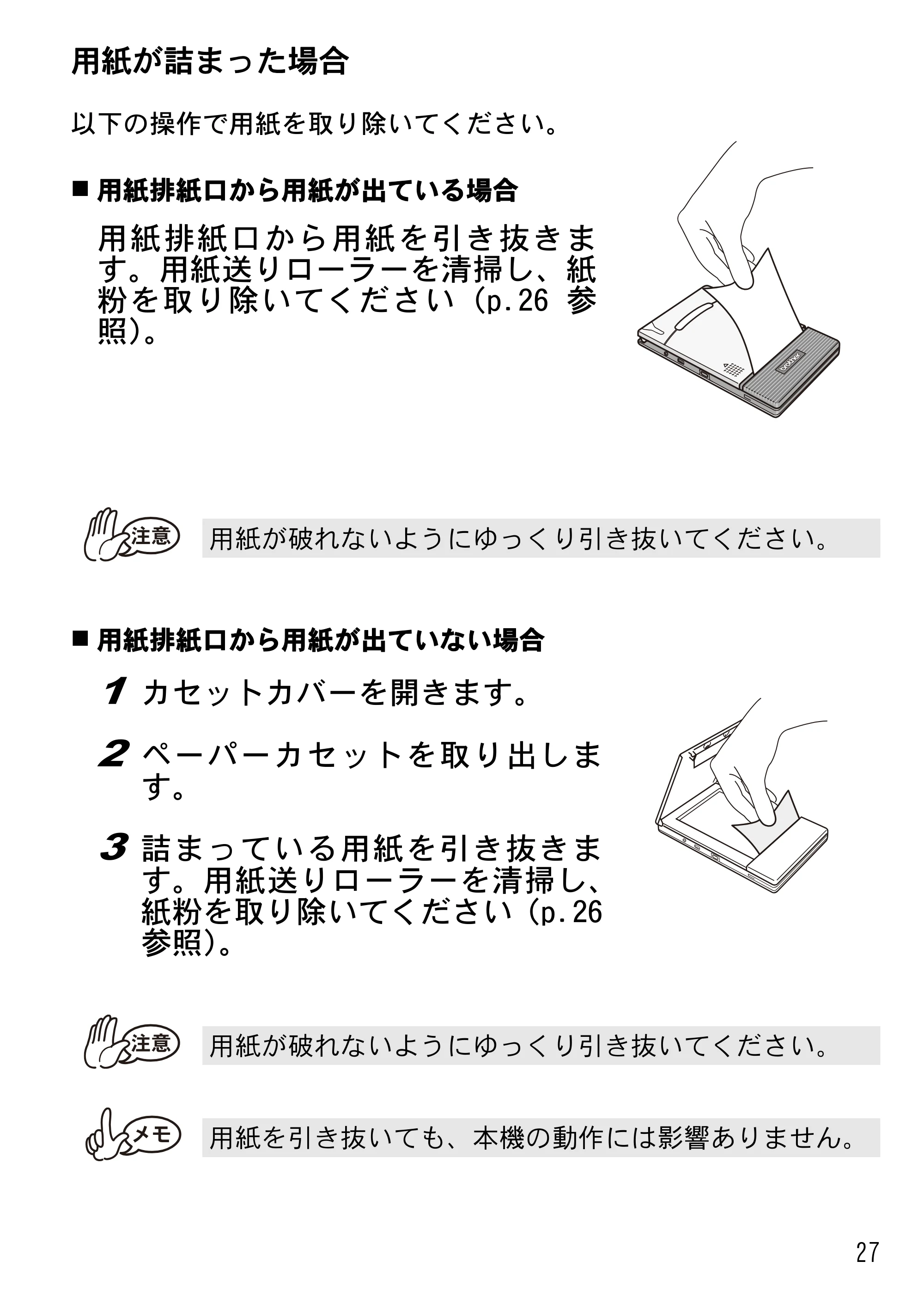 ブラザー MW-170 ユーザーズガイド — 原本ページ — 29ページ