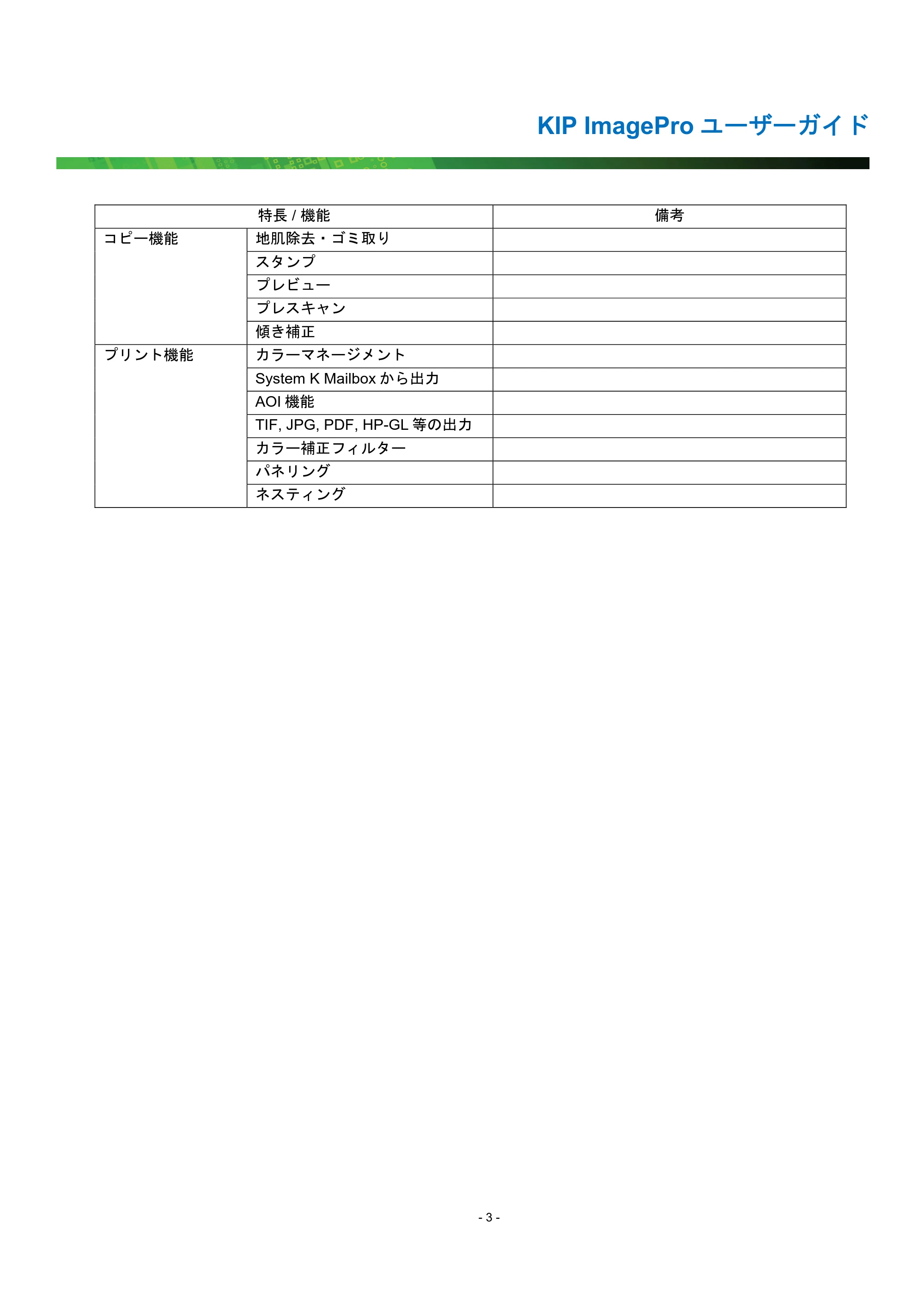 京セラ KIP 7170G KIP PrintPro ユーザーガイド — 原本ページ — 8ページ