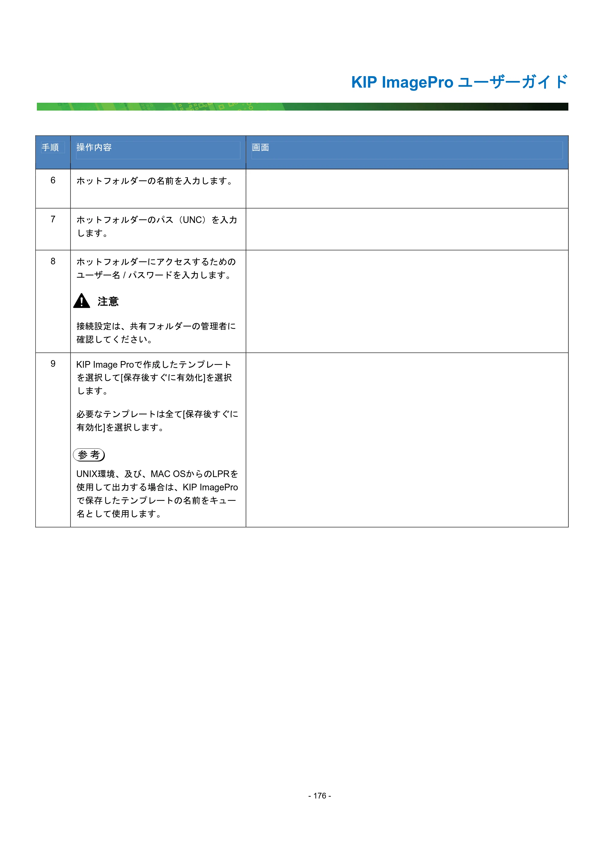 京セラ KIP 7170G KIP PrintPro ユーザーガイド — 原本ページ — 181ページ
