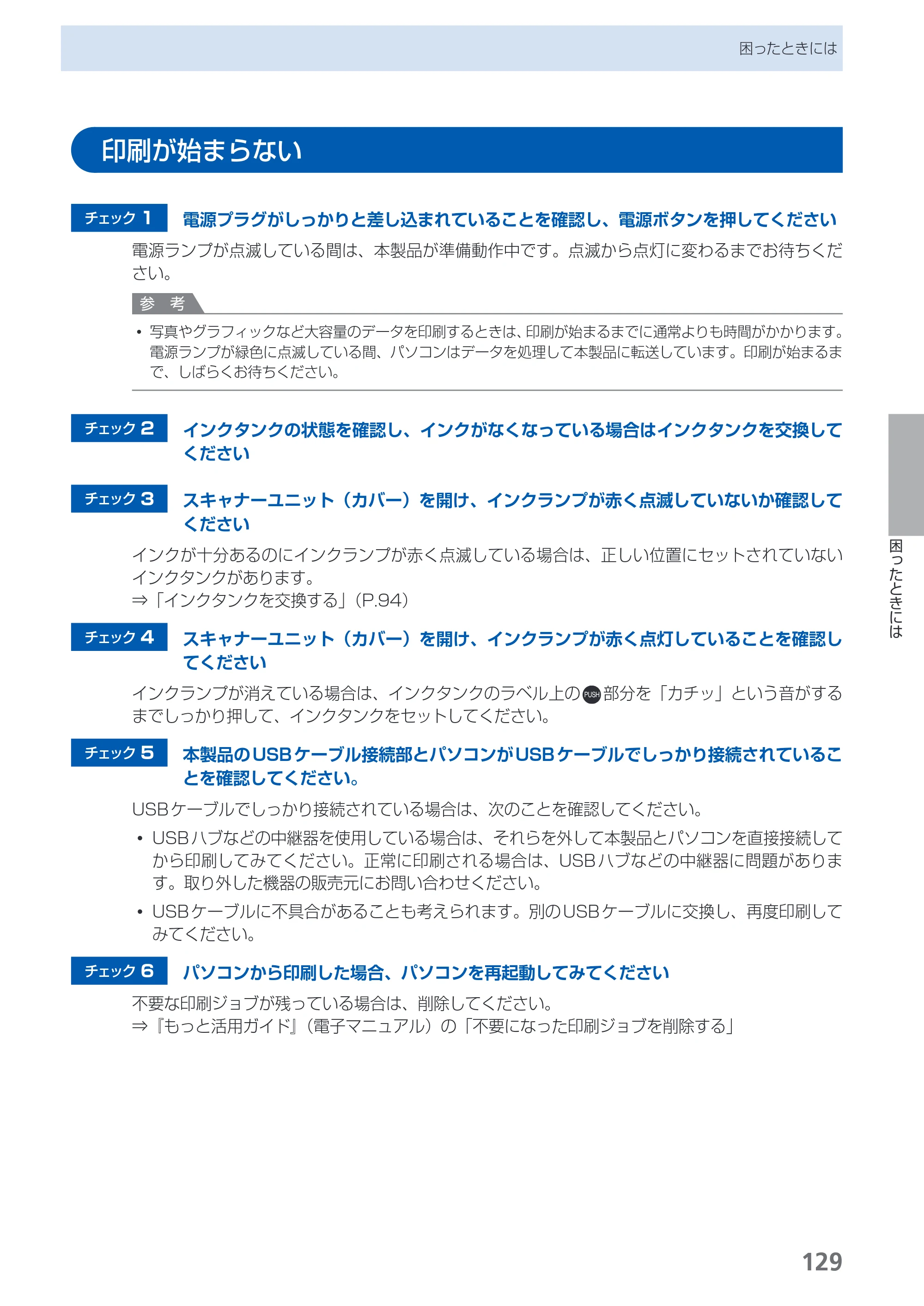 キヤノン PIXUS MP550 らくらく操作ガイド （PDF形式／26.07Mバイト） — 原本ページ — 131ページ