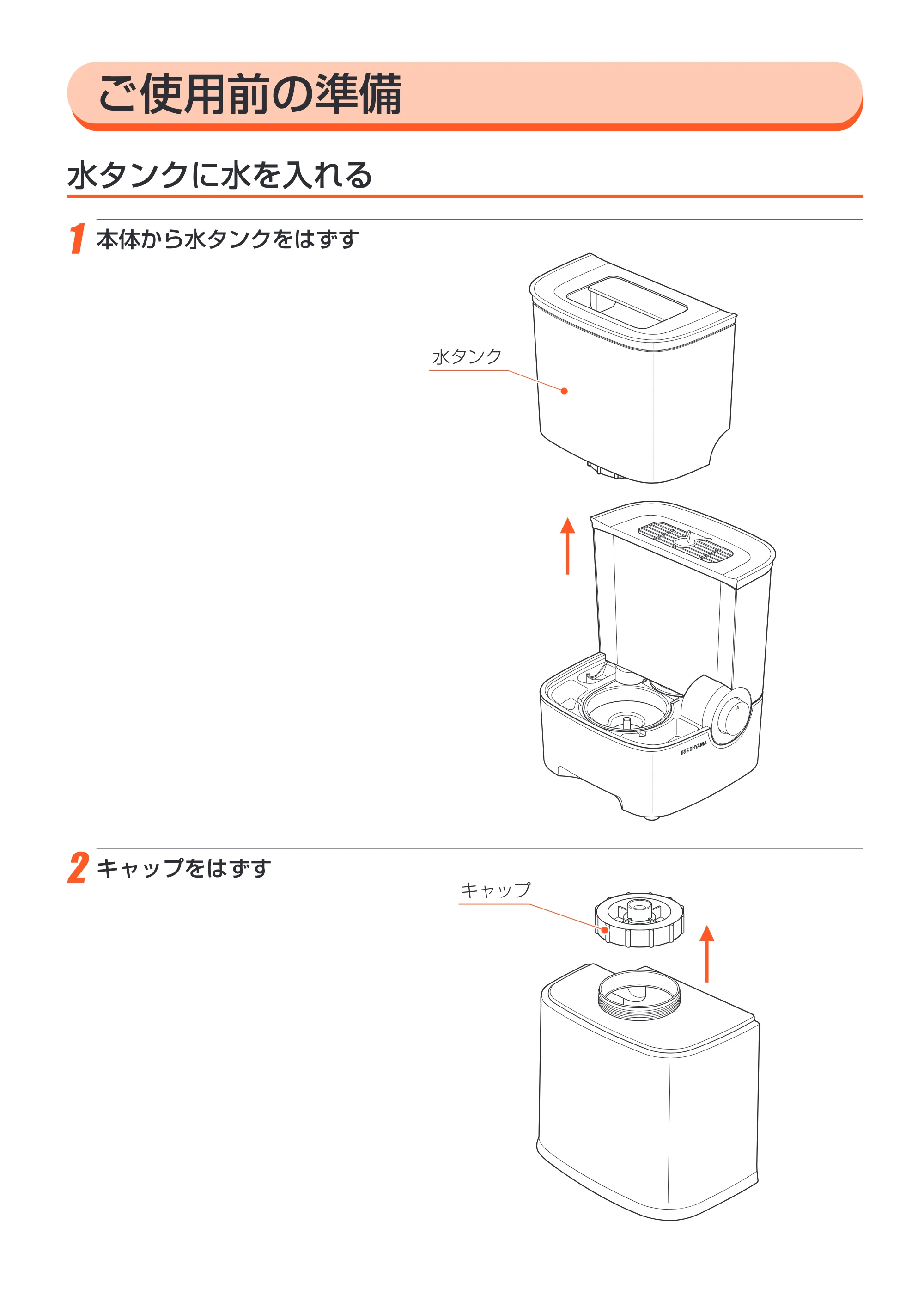 アイリスオーヤマ SHM-4LU 取扱説明書 — 原本ページ — 8ページ