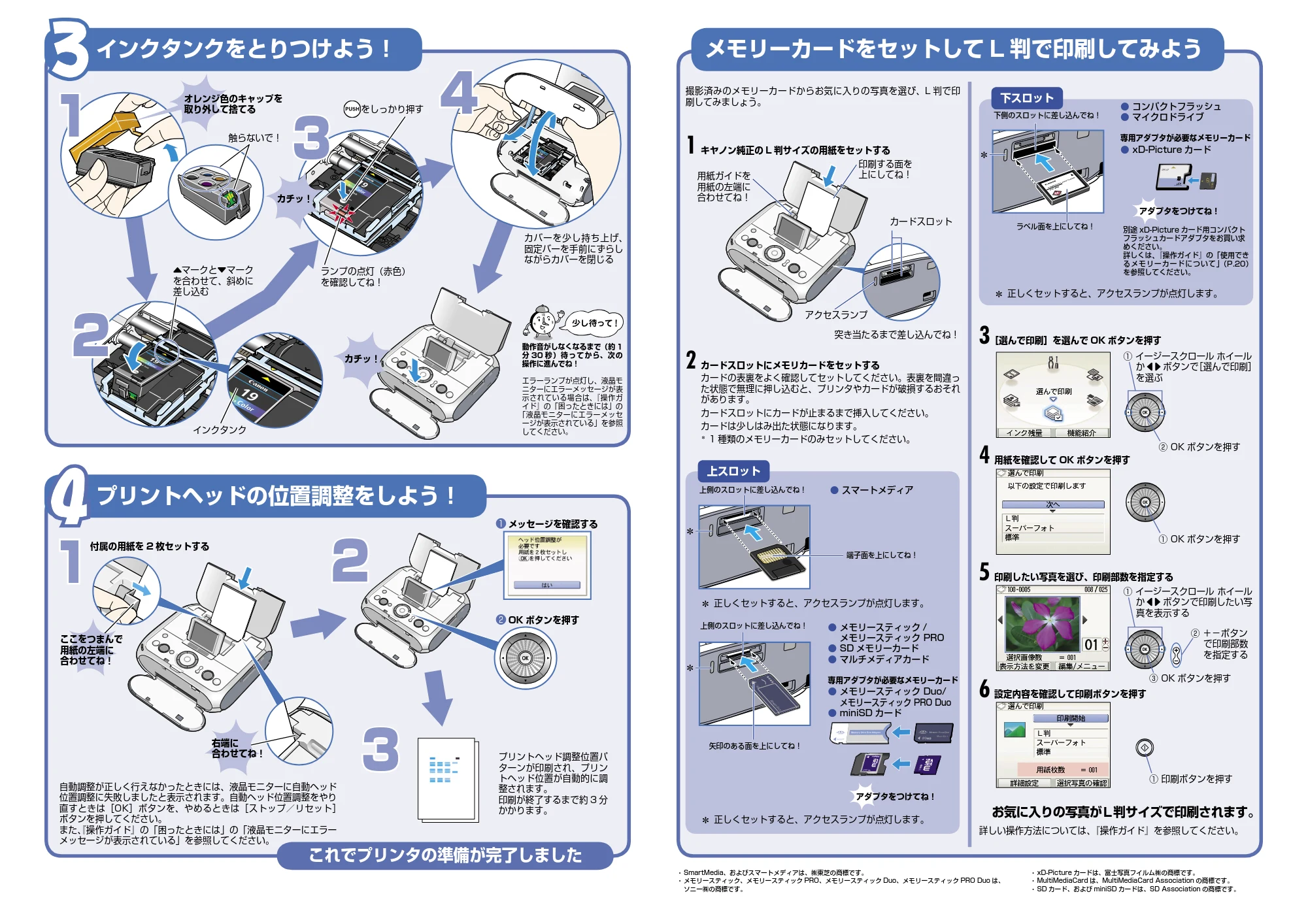 キヤノン PIXUS mini260 かんたんスタートガイド （PDF形式／2.24Mバイト） — 原本ページ — 2ページ