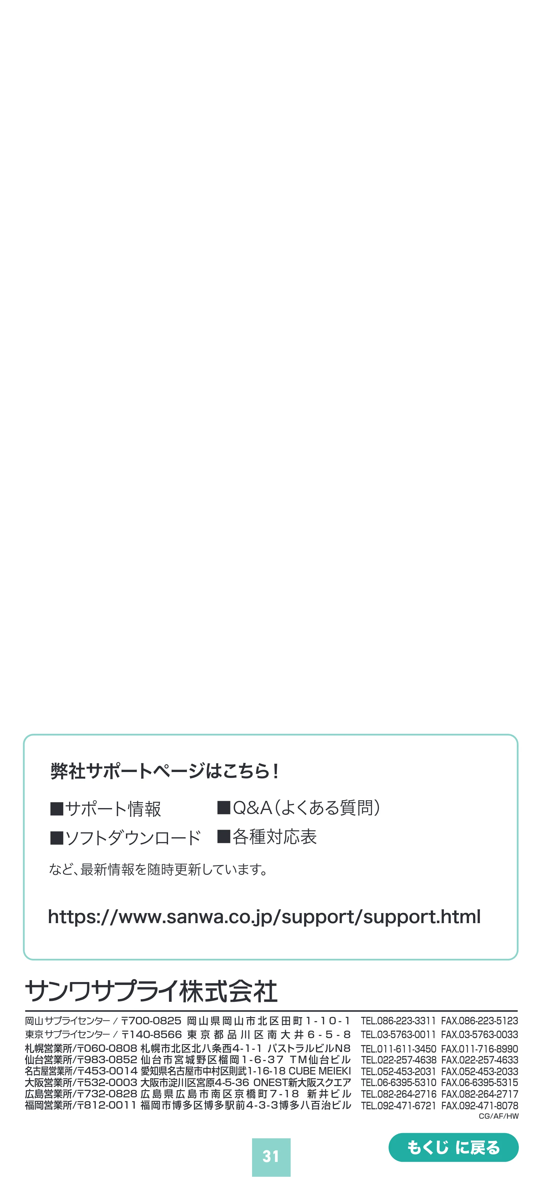 サンワサプライ MA-WBIRS550BK / MA-WBIRS550BL / MA-WBIRS550Y 取扱説明書 — 原本ページ — 31ページ