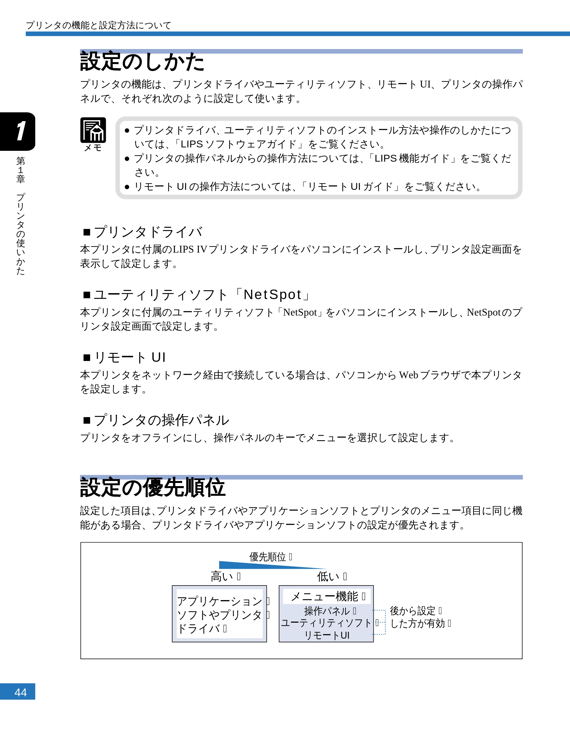 キヤノン LBP-2300 ユーザーズガイド （PDF形式／4.97Mバイト） — 設定のしかた — 原本ページ — 46ページ