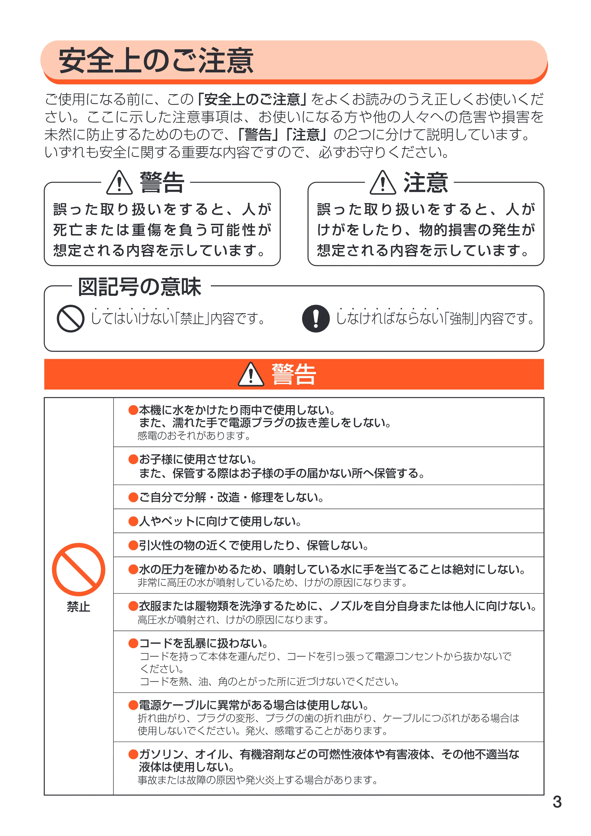 アイリスオーヤマ FIN-801E 取扱説明書 — 原本ページ — 3ページ