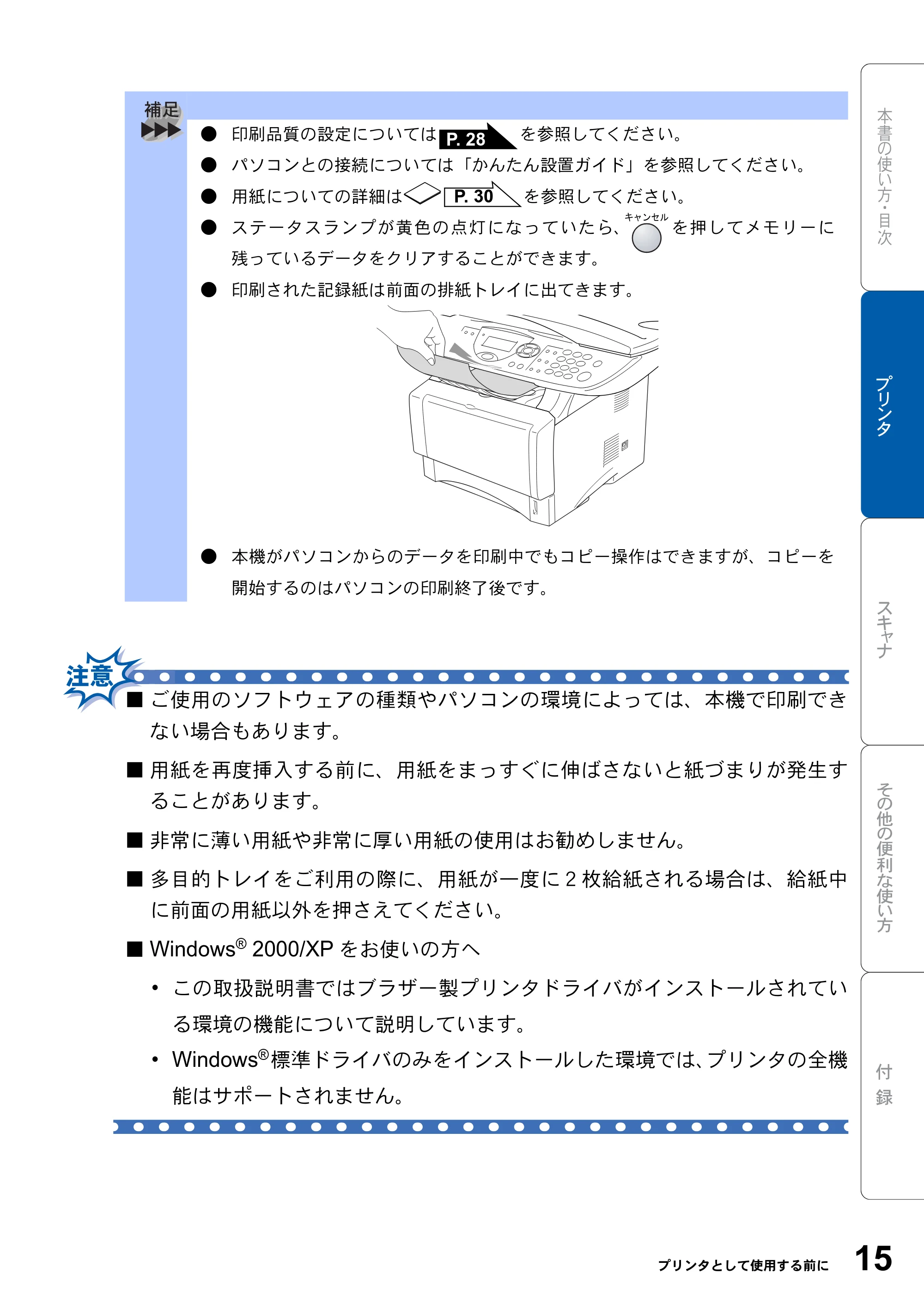 ブラザー DCP-8025JN ユーザーズガイド ～パソコン活用編～ — 原本ページ — 15ページ