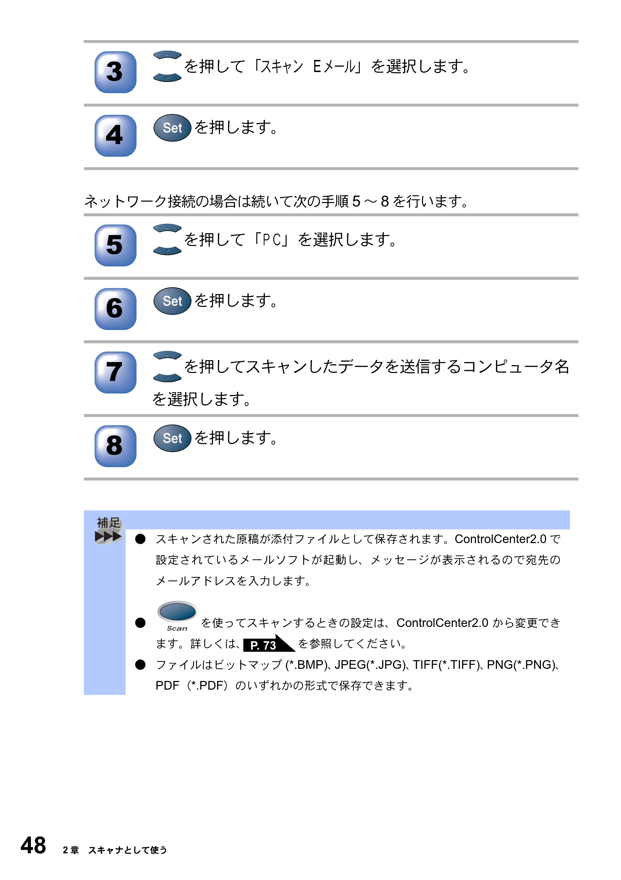ブラザー DCP-8025JN ユーザーズガイド ～パソコン活用編～ — 原本ページ — 48ページ