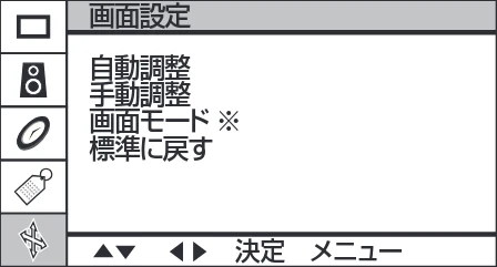 日立 19LM-W1 / 17LM-1 取扱説明書 — 画面設定 — 図版 6-1 — 6ページ