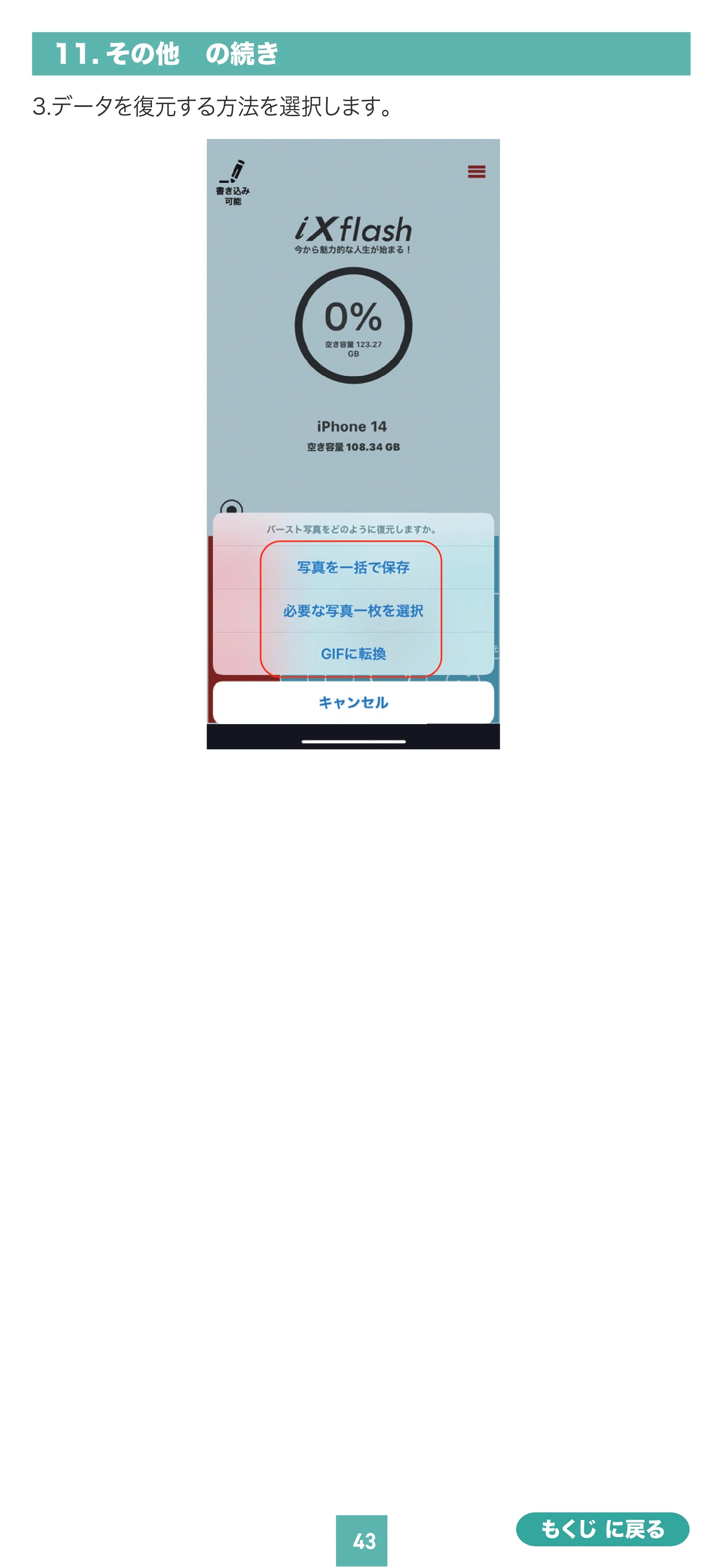 サンワサプライ 600-IPL64GX3N / 600-IPL256GX3N / 600-IPL128GX3N 取扱説明書 — 原本ページ — 43ページ