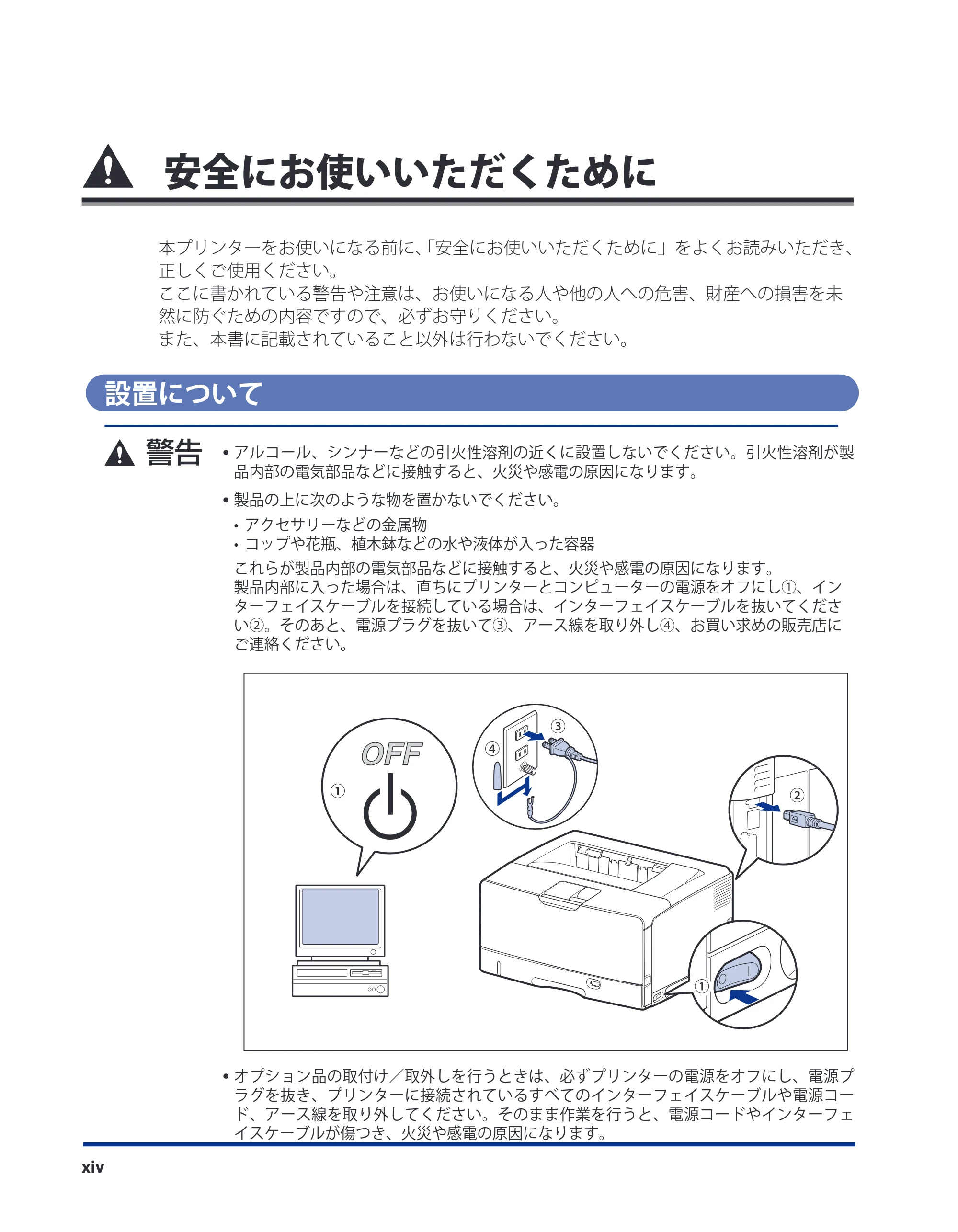 キヤノン LBP8630/8620/8610 ユーザーズガイド 2011年4月27日掲載 （PDF形式／13.34Mバイト） — 安全にお使いいただくために — 原本ページ — 16ページ