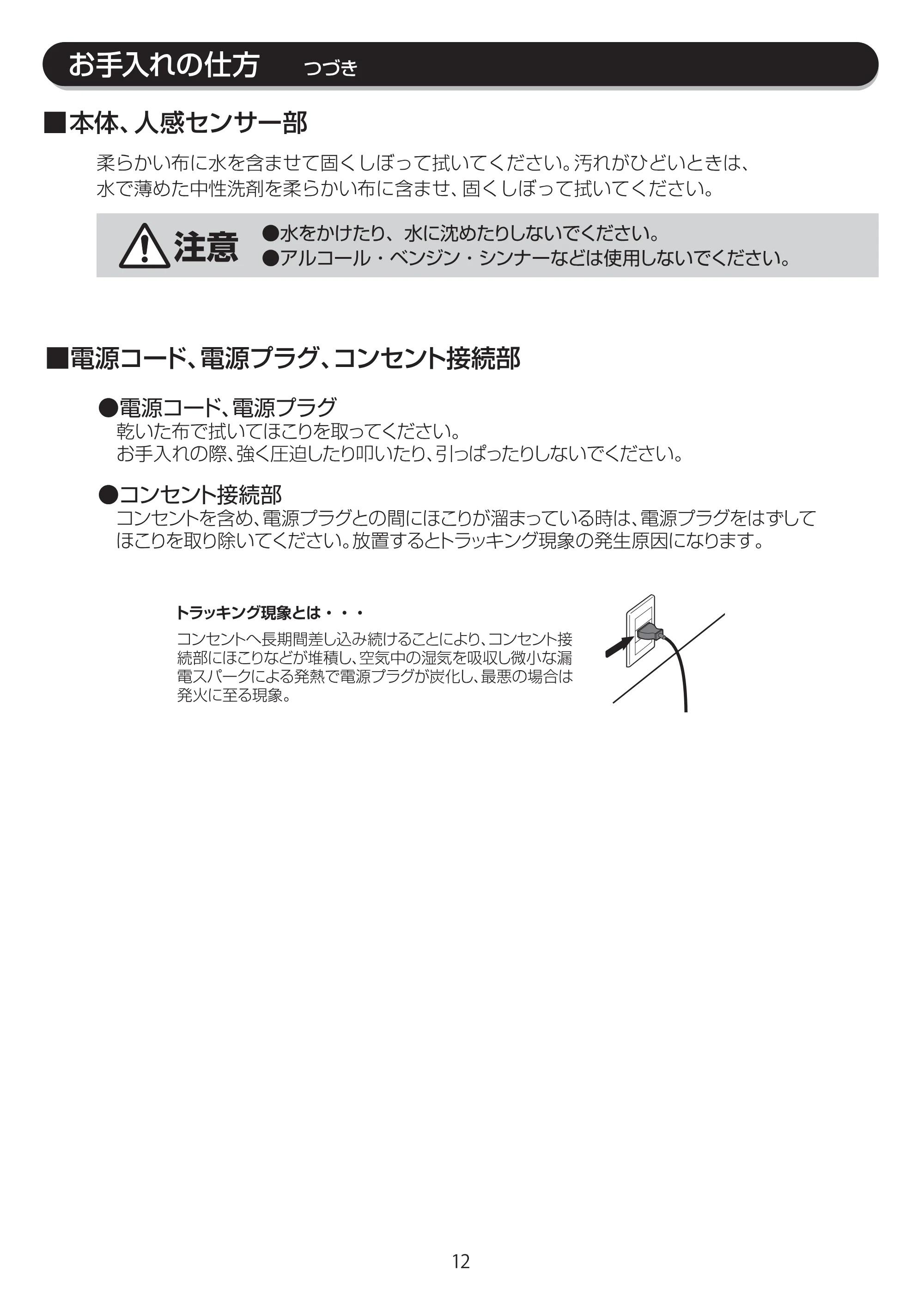 アイリスオーヤマ JCH-D081T 取扱説明書 — JCH-D081T_P12[9.9]ol — 原本ページ — 12ページ