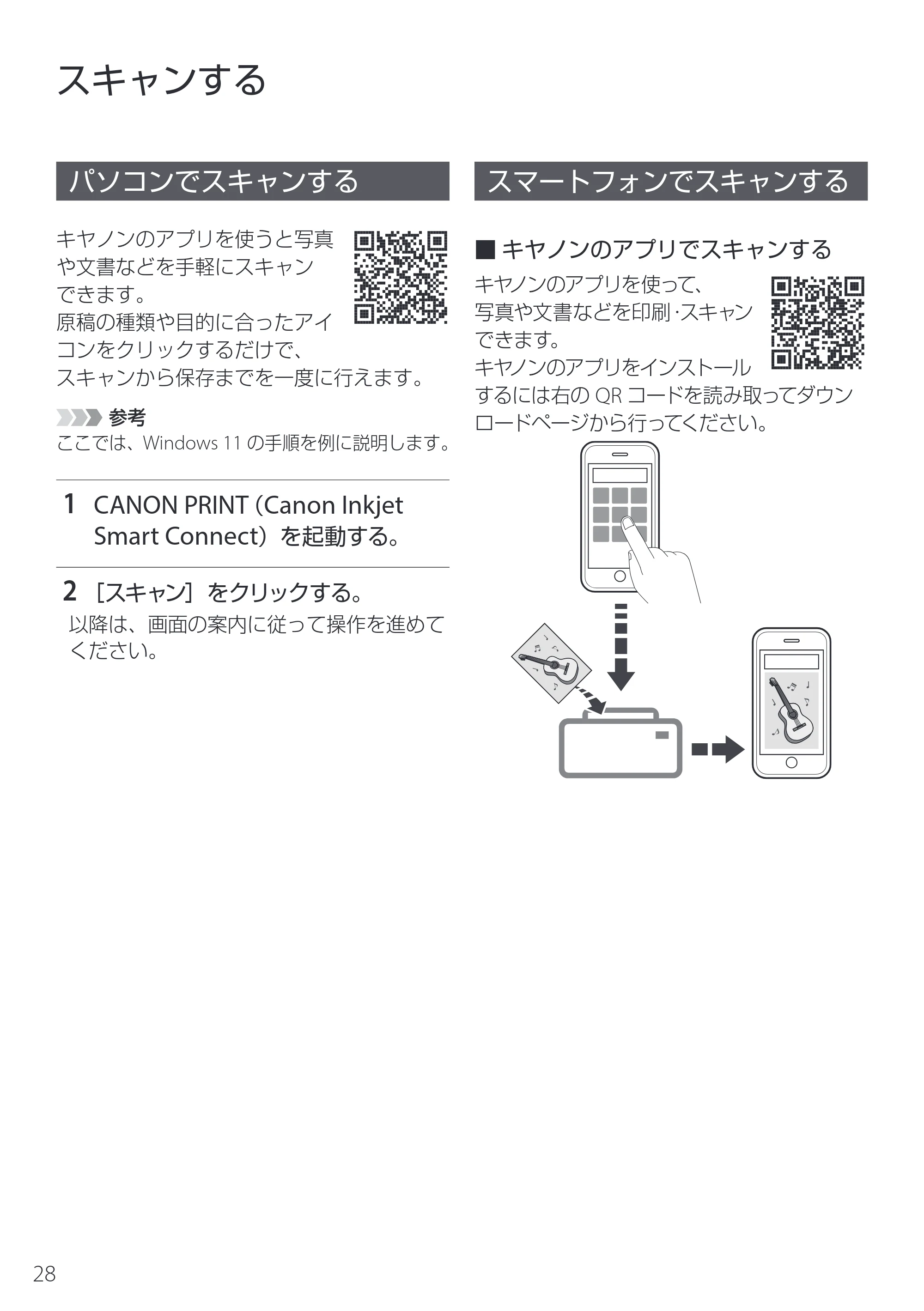 キヤノン PIXUS XK510 設置・基本操作マニュアル 2025年10月22日掲載（PDF：6.2MB） — スキャンする — 原本ページ — 30ページ