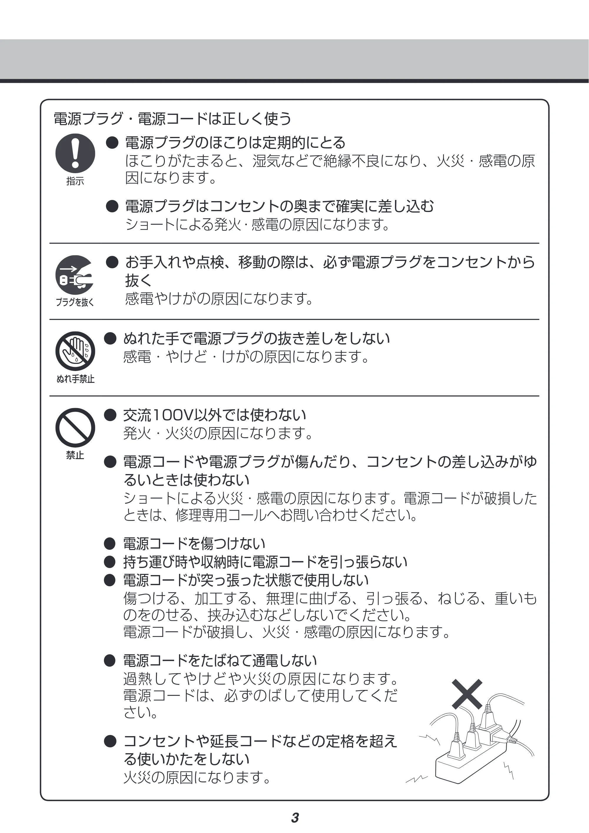 アイリスオーヤマ IK-C300 取扱説明書 — 原本ページ — 3ページ