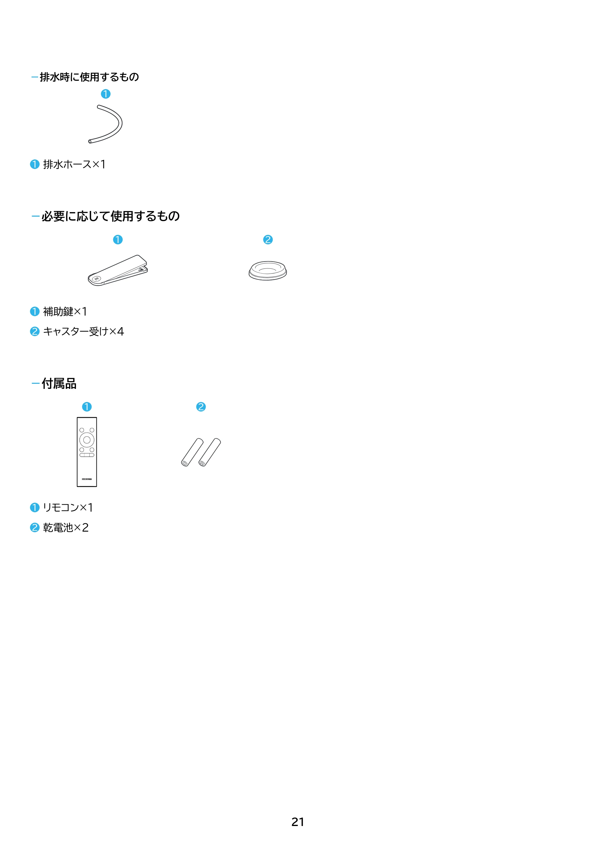 アイリスオーヤマ IPA-3526U 取扱説明書 — 原本ページ — 21ページ