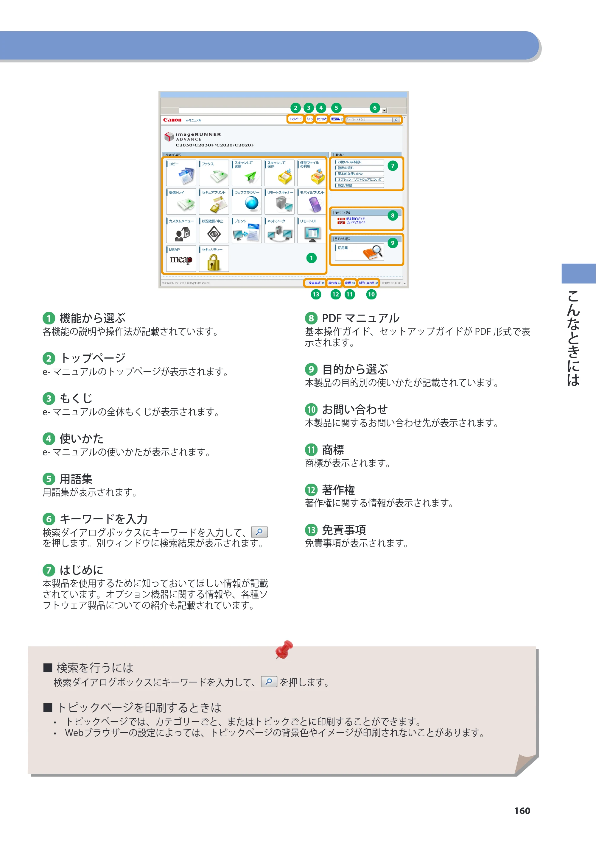 キヤノン imageRUNNER-ADVANCE C2030F/C2030F-R/C2030/C2020F/C2020 基本操作ガイド 2011年7月27日更新（PDF：40.4MB） — 原本ページ — 161ページ