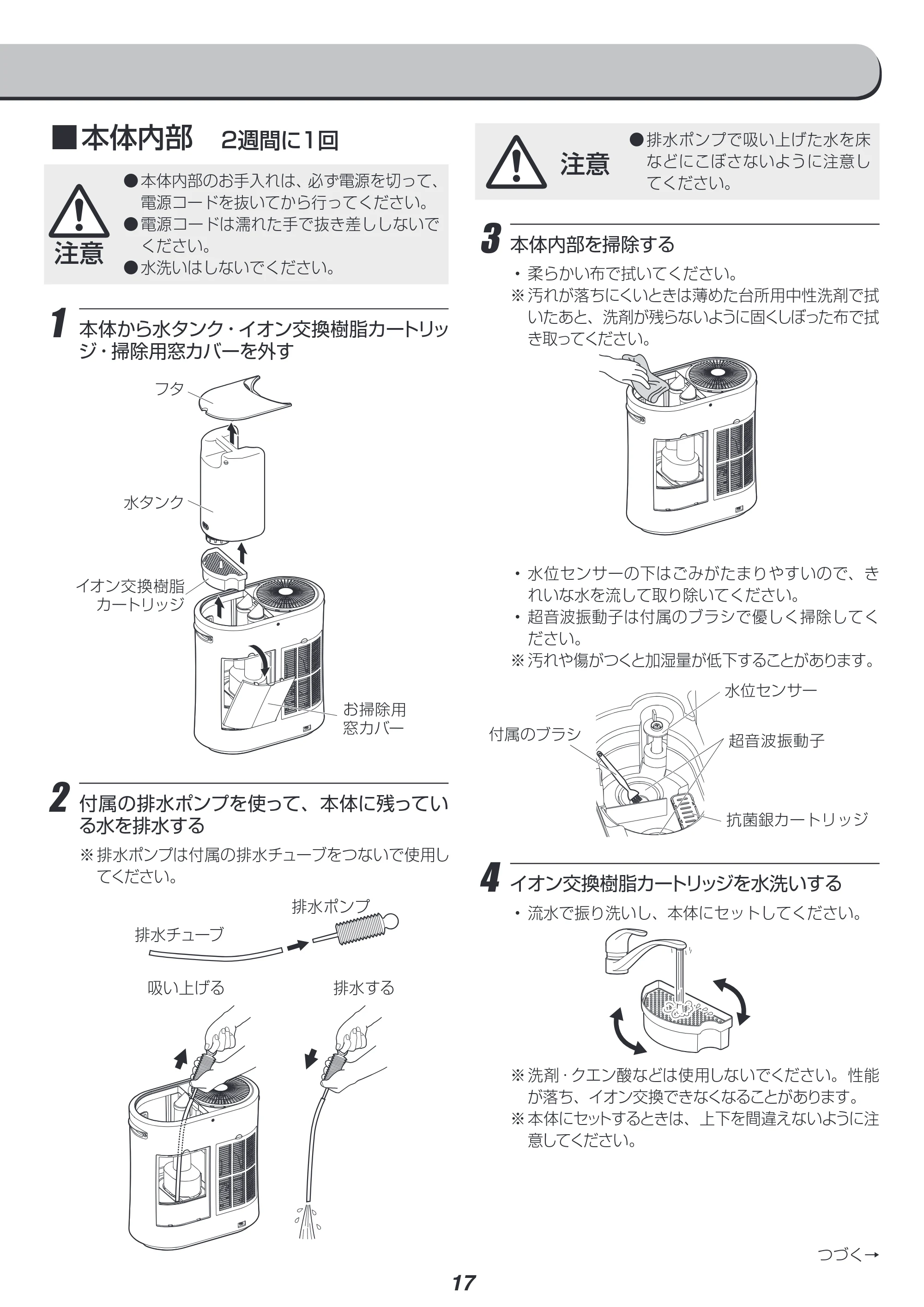 アイリスオーヤマ SPK-1500Z 取扱説明書 — 原本ページ — 17ページ