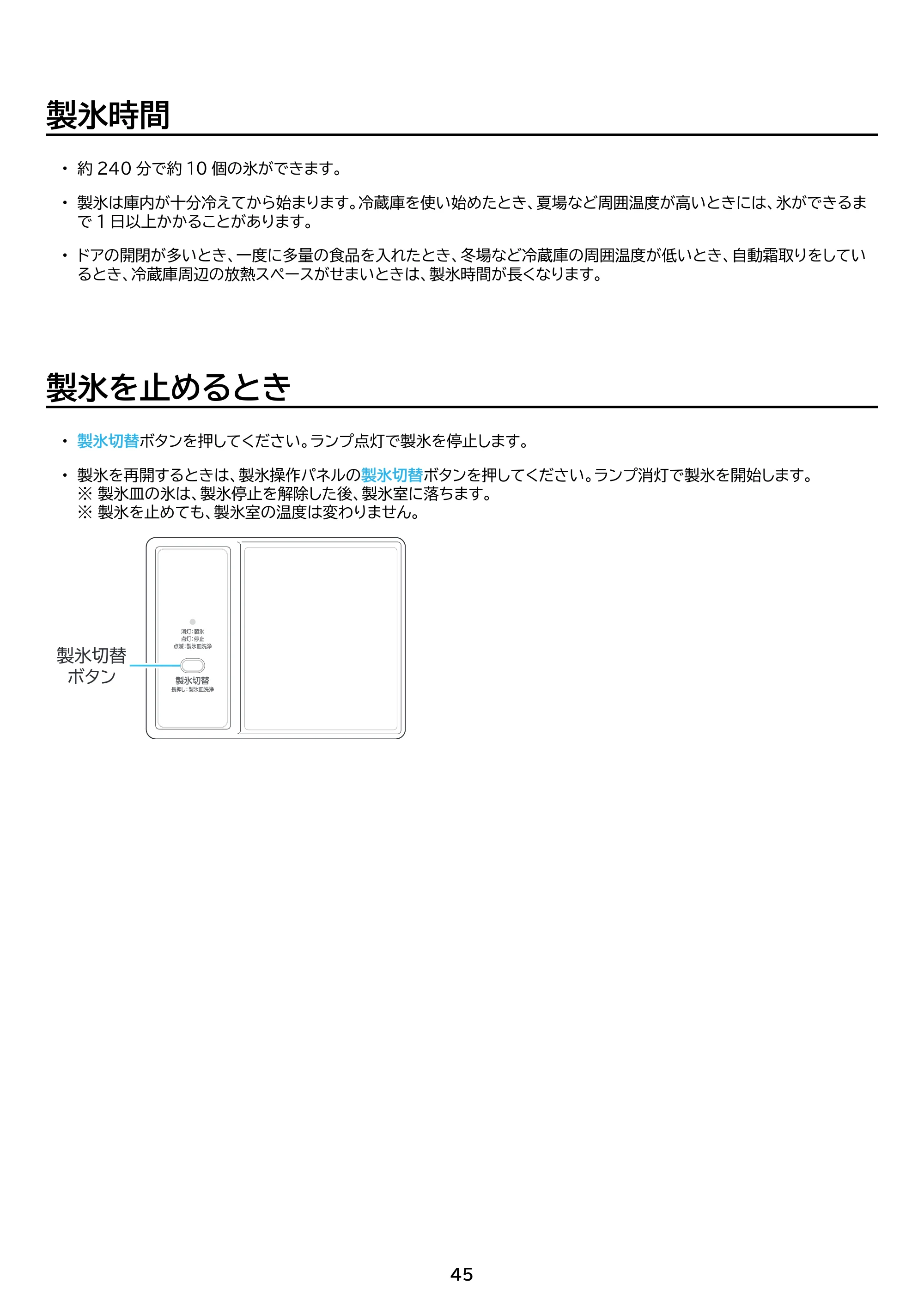 アイリスオーヤマ IRSN-IC30B-WP 取扱説明書 — 原本ページ — 45ページ