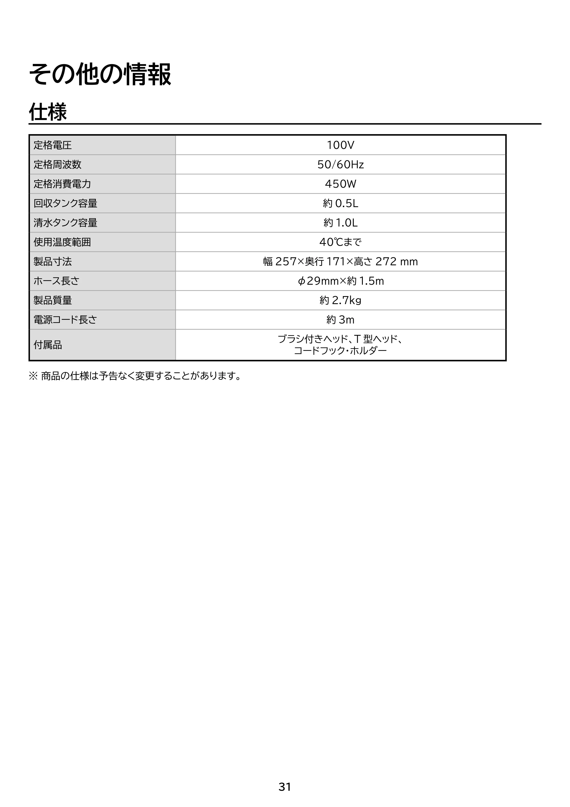 アイリスオーヤマ RNSH-P10 取扱説明書 — 原本ページ — 31ページ