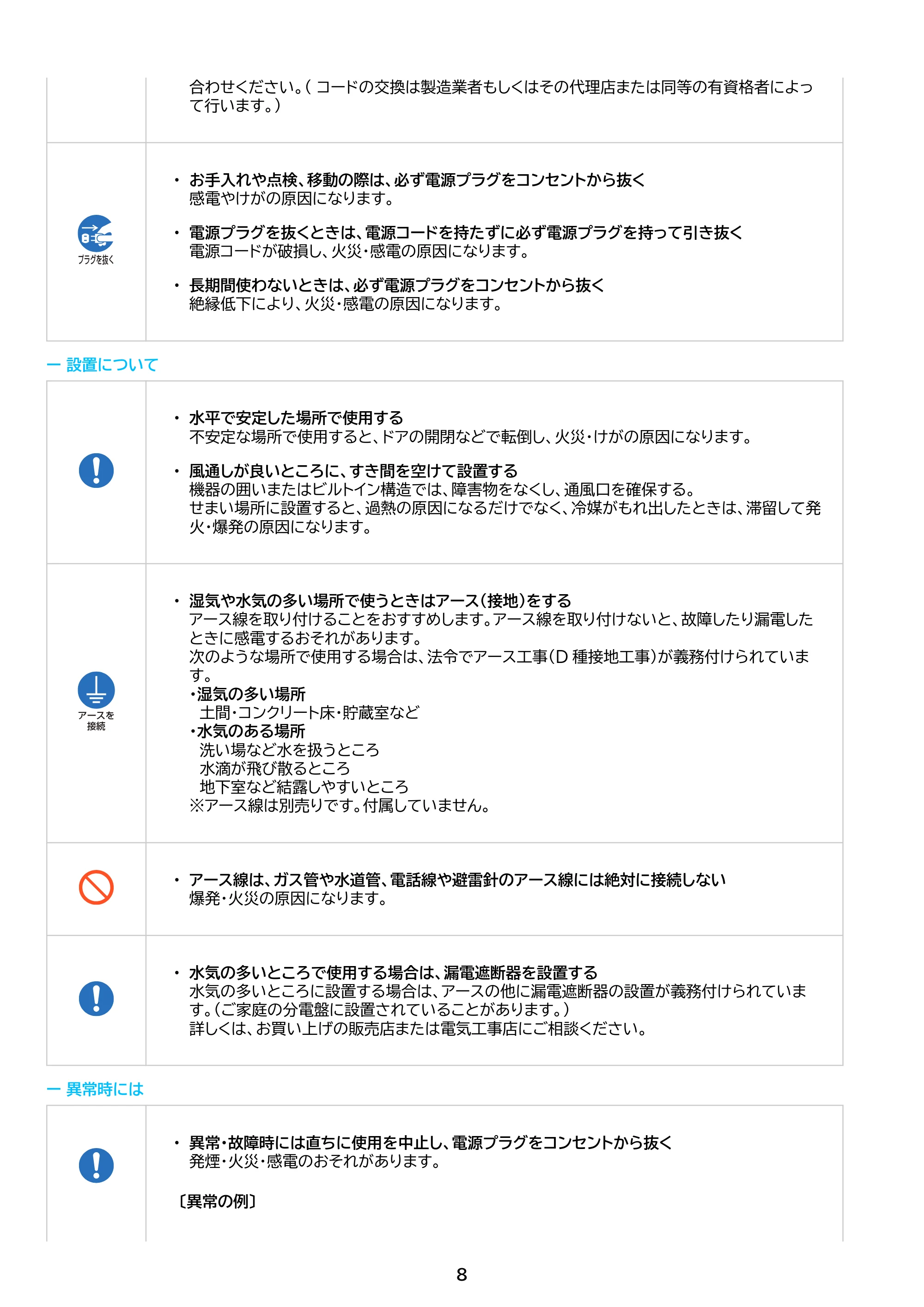 アイリスオーヤマ HRSD-V2AL 取扱説明書 — 原本ページ — 8ページ