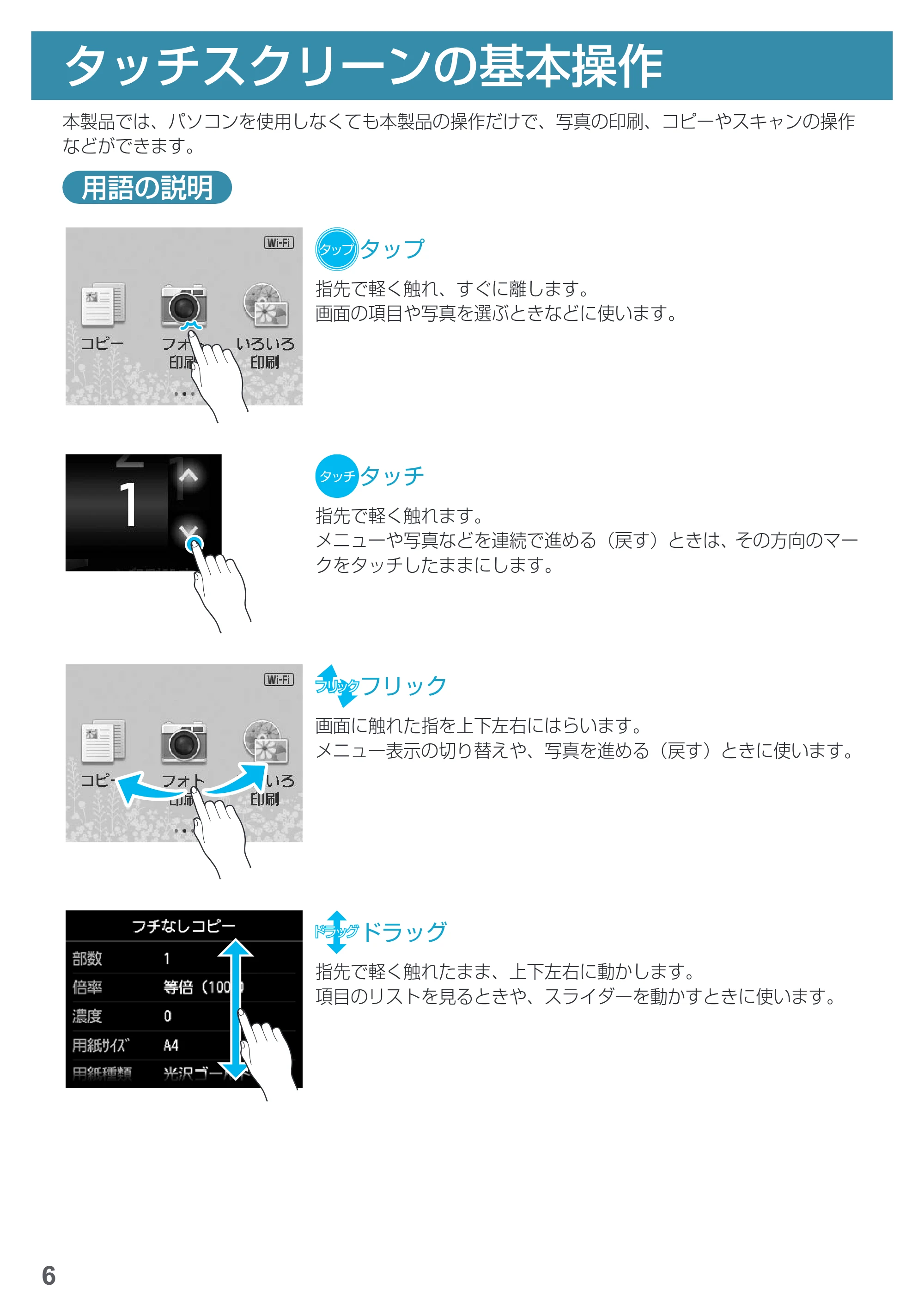 キヤノン PIXUS MG7730F 基本操作マニュアル（PDF：4.48MB） — 基本の使い方 — 原本ページ — 8ページ