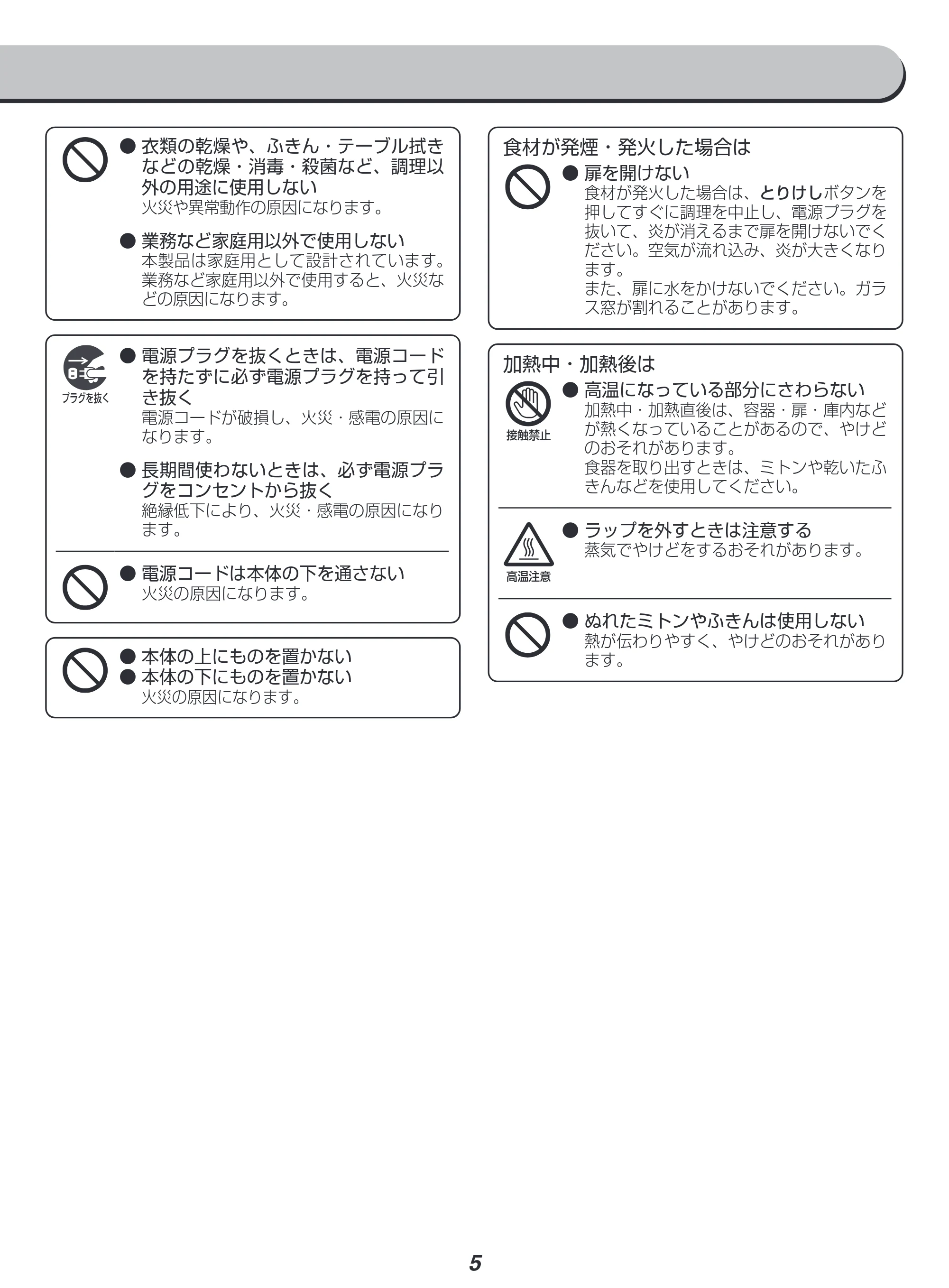 アイリスオーヤマ MO-F1808-CW 取扱説明書 — 原本ページ — 5ページ