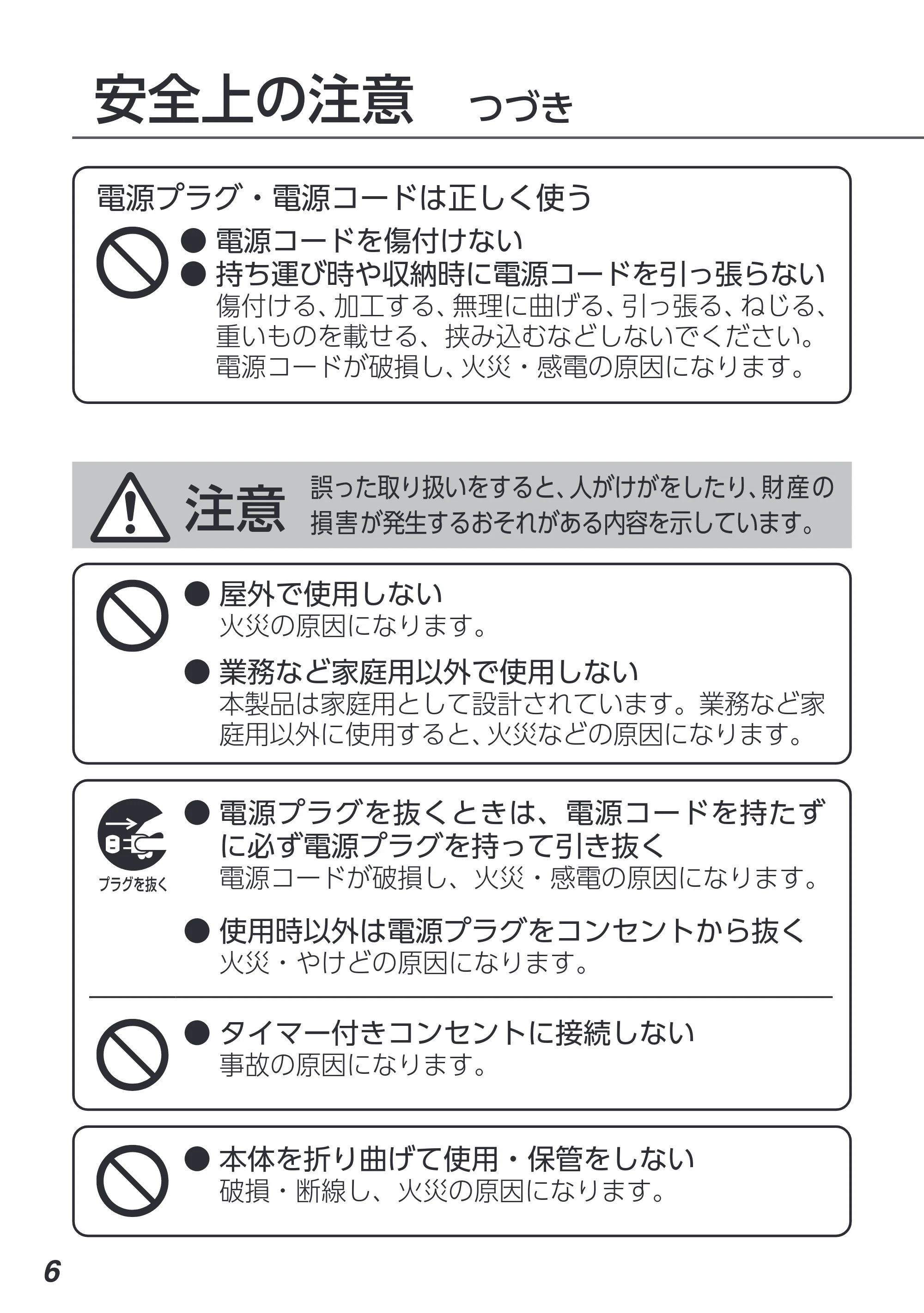 アイリスオーヤマ PLTC-M01 取扱説明書 — 原本ページ — 6ページ