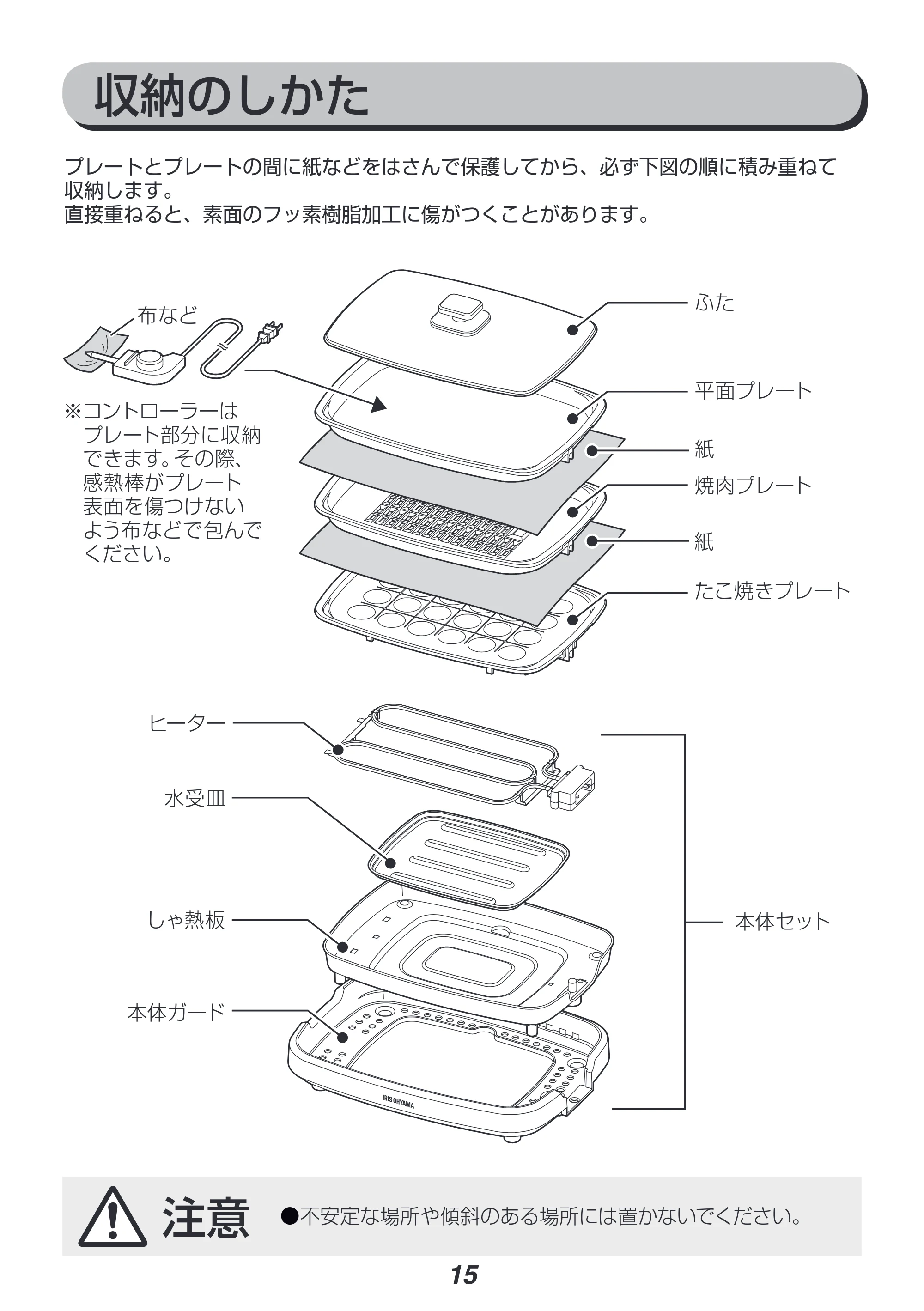 アイリスオーヤマ APA-135 取扱説明書 — 原本ページ — 15ページ