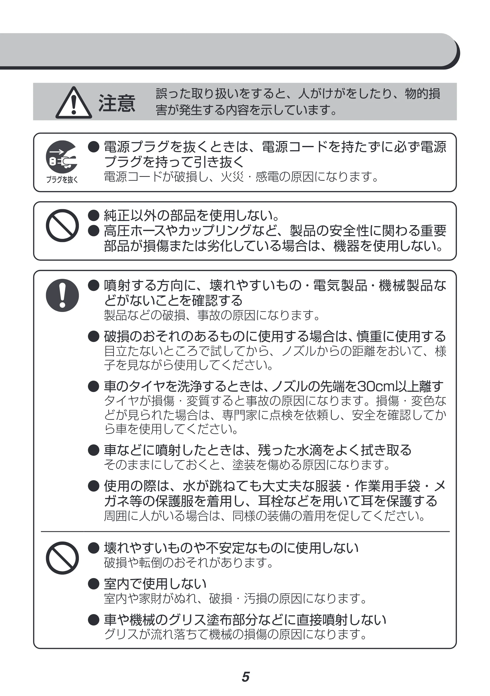 アイリスオーヤマ FBN-702 取扱説明書 — 原本ページ — 5ページ