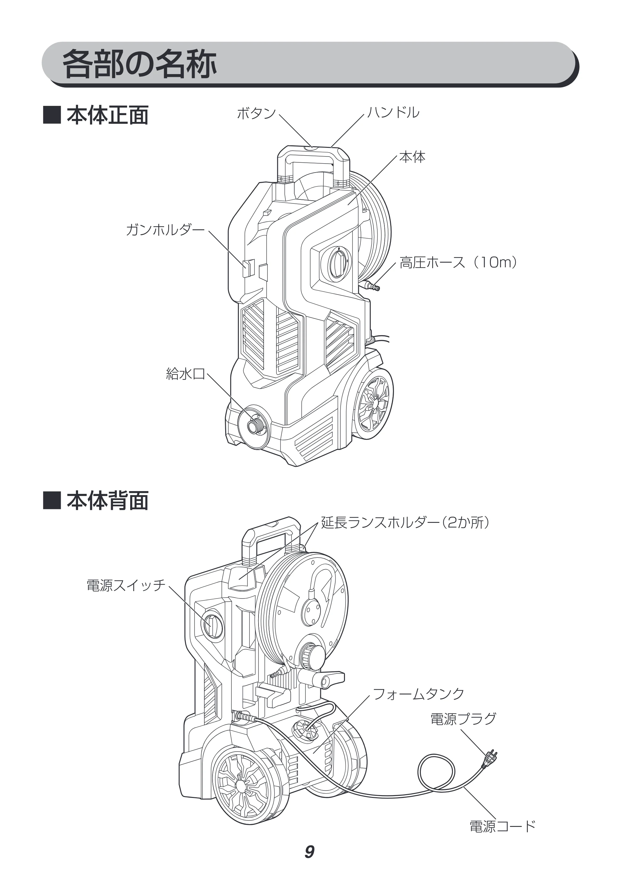 アイリスオーヤマ FBN-702 取扱説明書 — 原本ページ — 9ページ