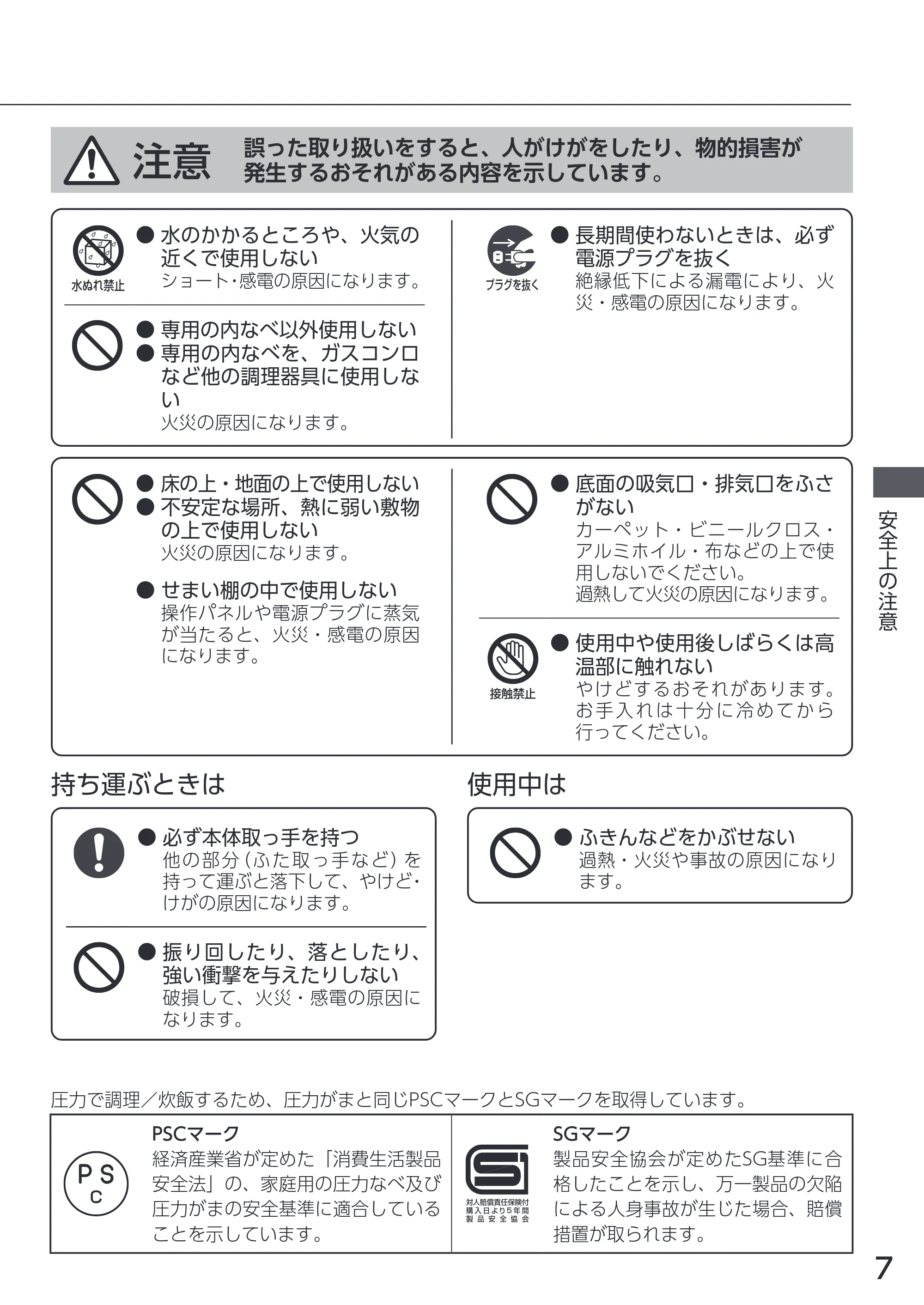 アイリスオーヤマ PMPC-REMA3 取扱説明書 — 原本ページ — 7ページ