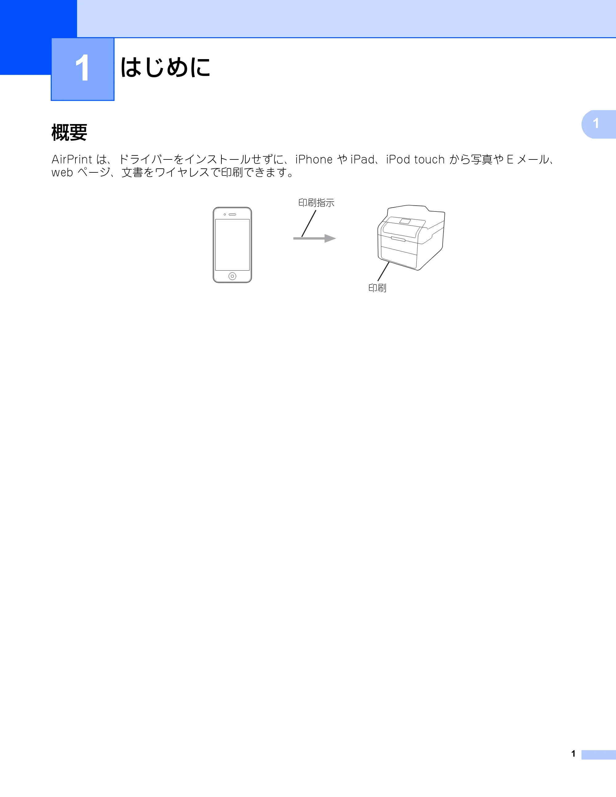 ブラザー DCP-9020CDW / HL-3140CW / HL-3170CDW AirPrintガイド — 1 はじめに — 原本ページ — 4ページ