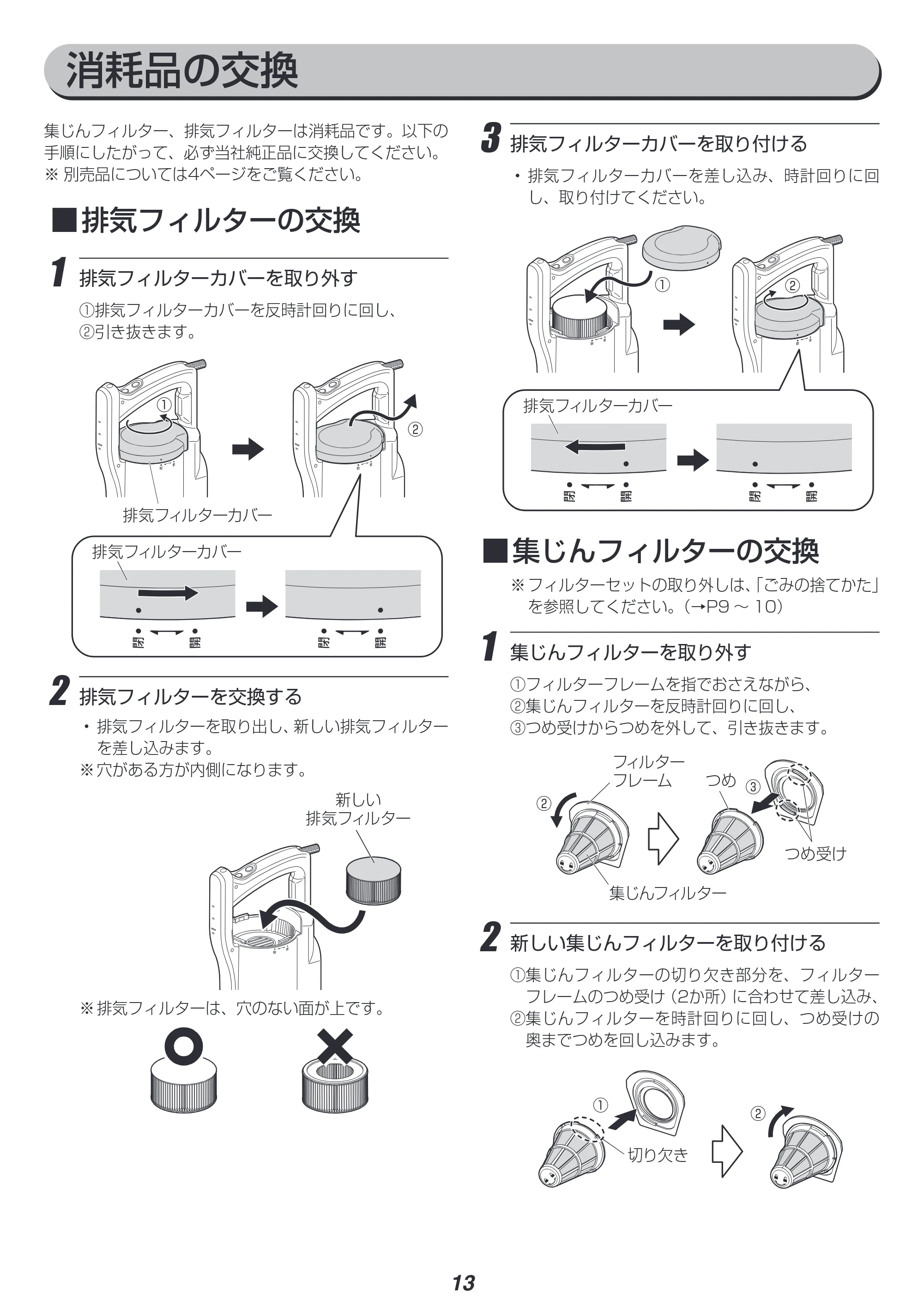 アイリスオーヤマ FCA-22H 取扱説明書 — 原本ページ — 13ページ