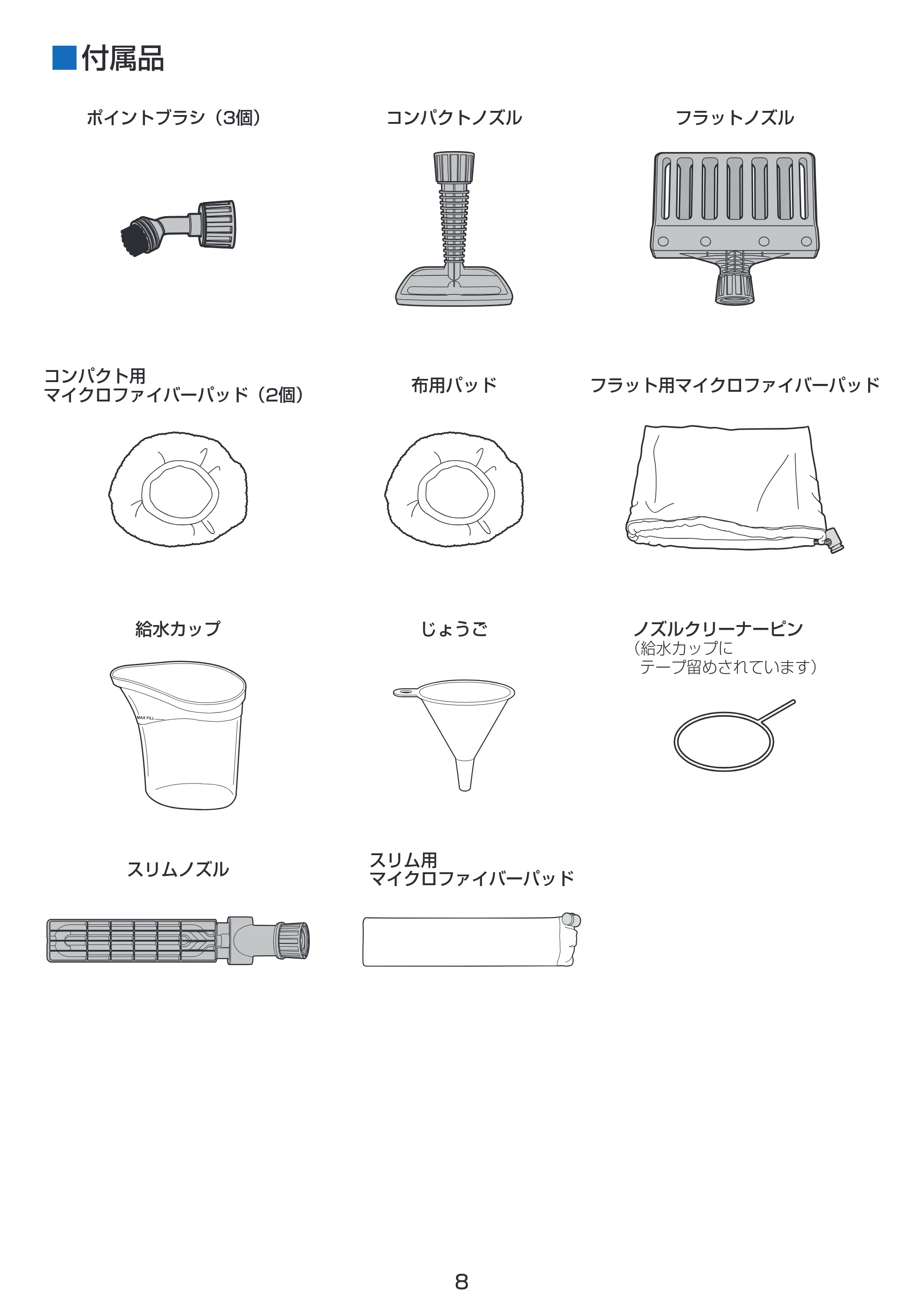 アイリスオーヤマ STP-101N 取扱説明書 — 原本ページ — 8ページ
