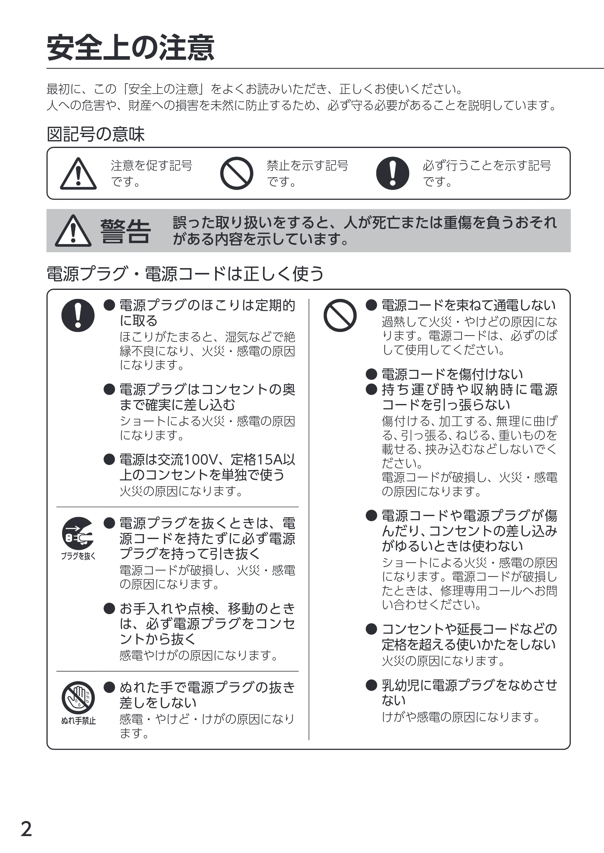 アイリスオーヤマ KDAC-IA2 取扱説明書 — 原本ページ — 2ページ
