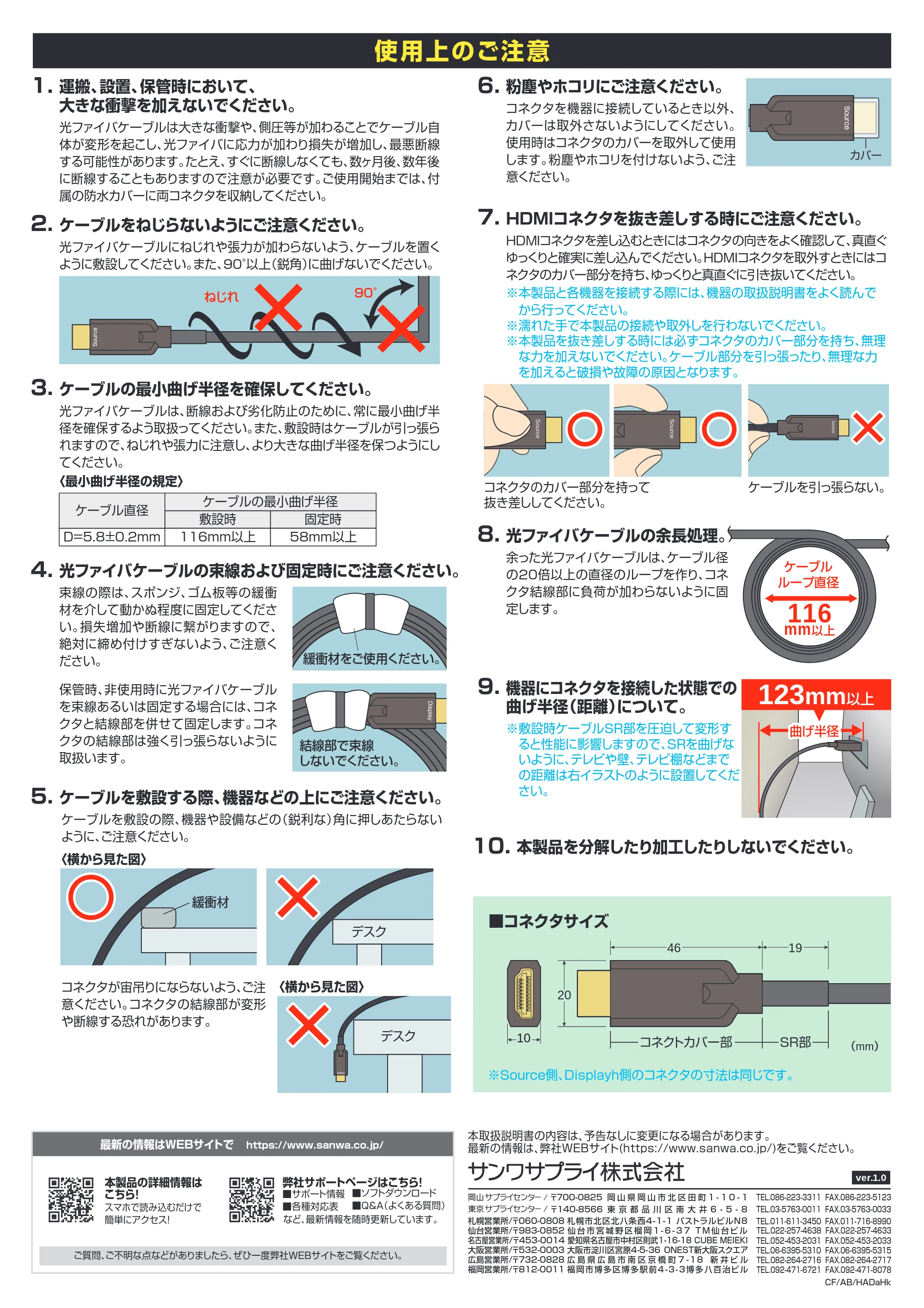 サンワサプライ KM-HD20-UFBA10 / KM-HD20-UFBA20 / KM-HD20-UFBA50 取扱説明書 — 原本ページ — 2ページ