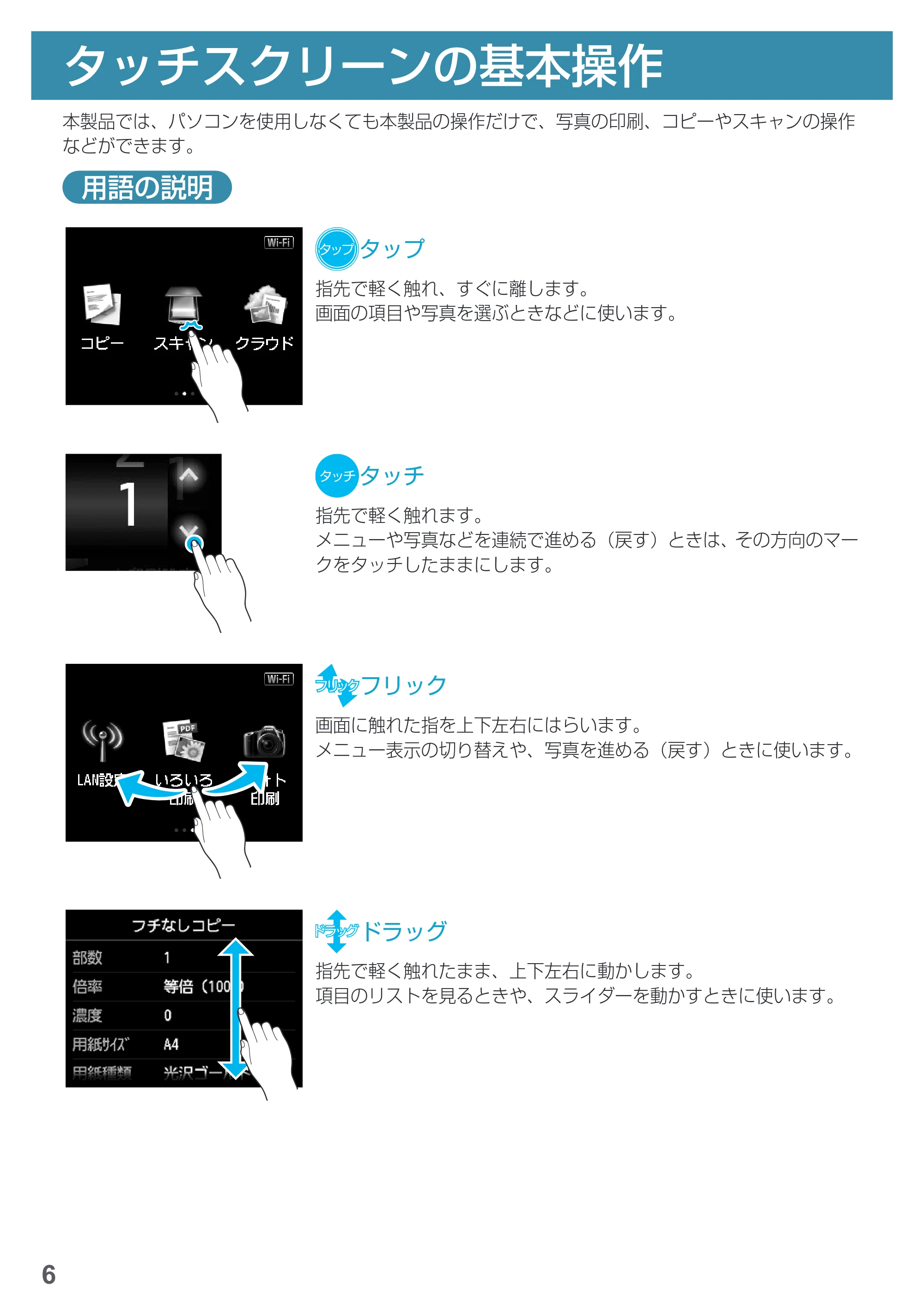 キヤノン PIXUS MG7730 基本操作マニュアル(PDF:4.44MB) — 基本の使い方 — 原本ページ — 8ページ