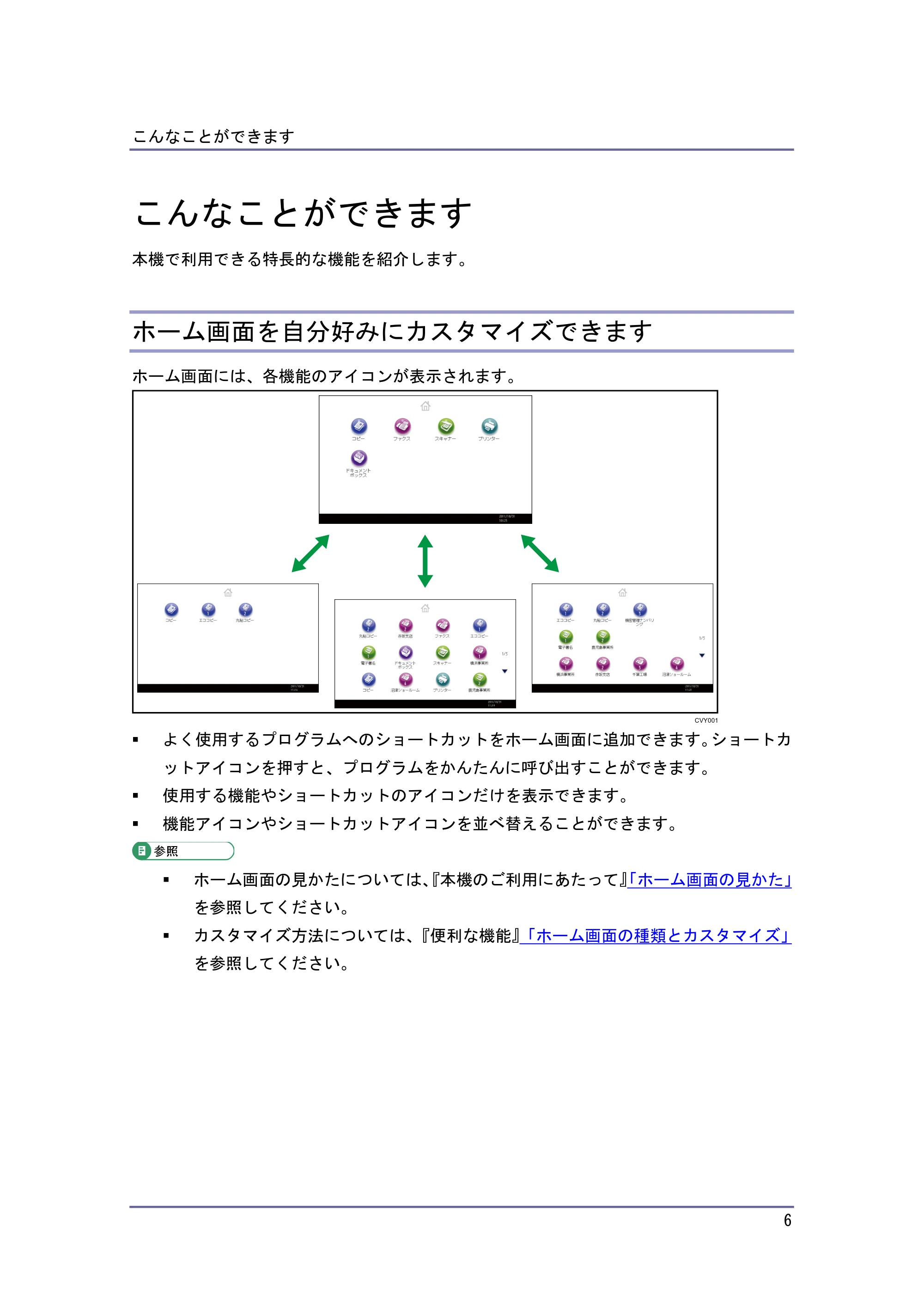 キヤノン iR W940/W940N かんたん検索 (PDF形式/1.04Mバイト) — こんなことができます — 原本ページ — 6ページ