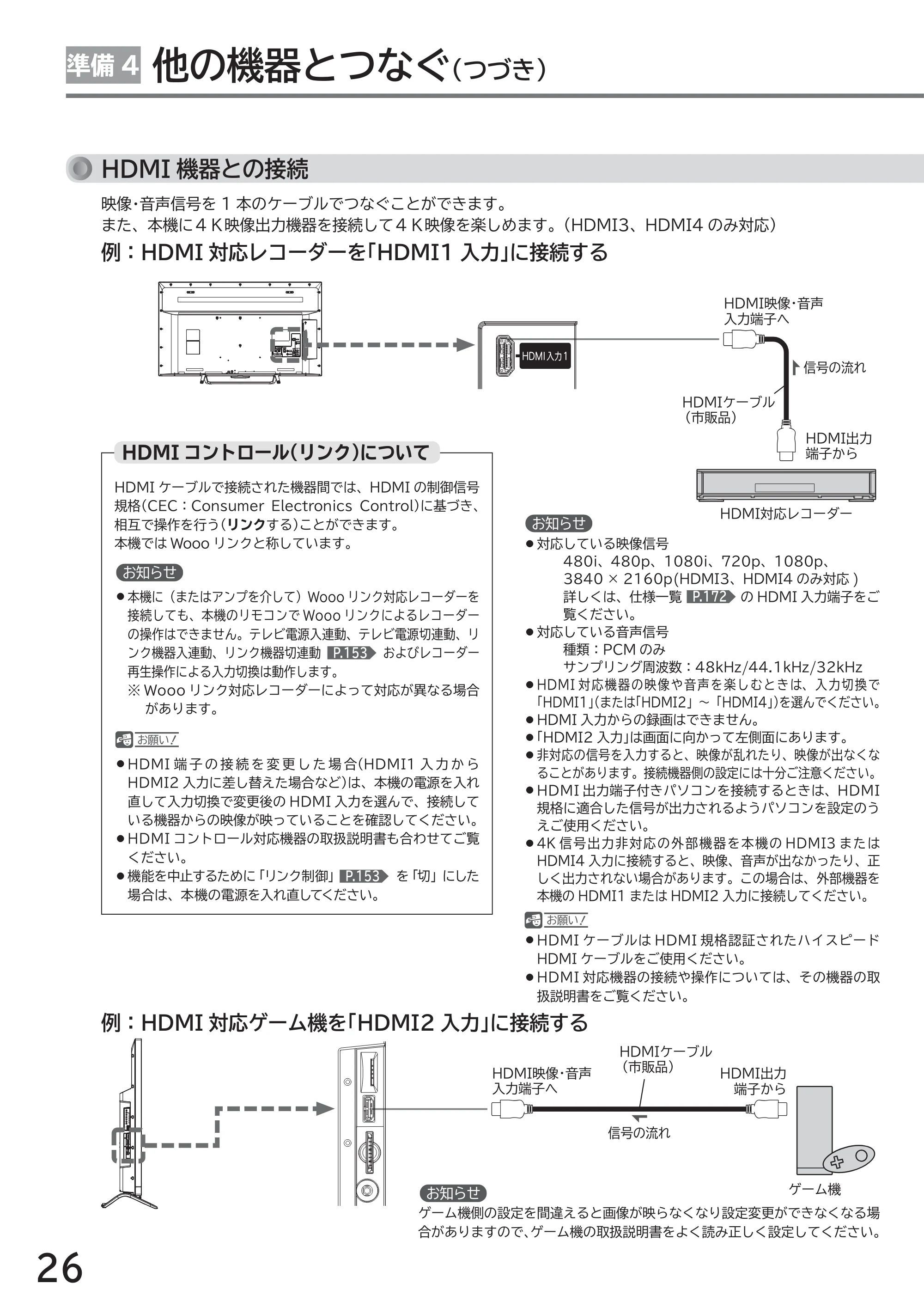 日立 L49-ZP3 / L55-ZP3 取扱説明書 — 原本ページ — 26ページ