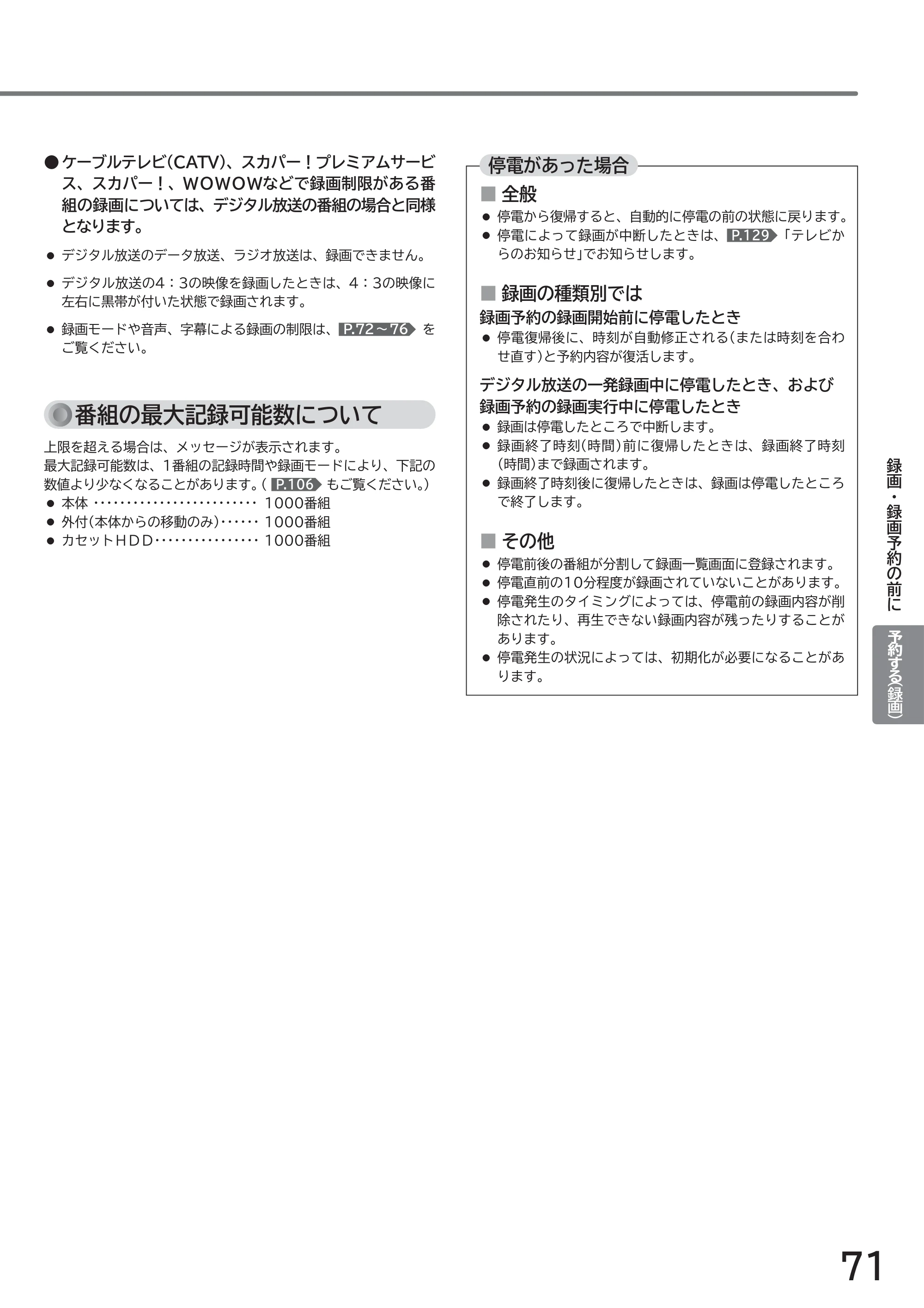 日立 L49-ZP3 / L55-ZP3 取扱説明書 — 原本ページ — 71ページ