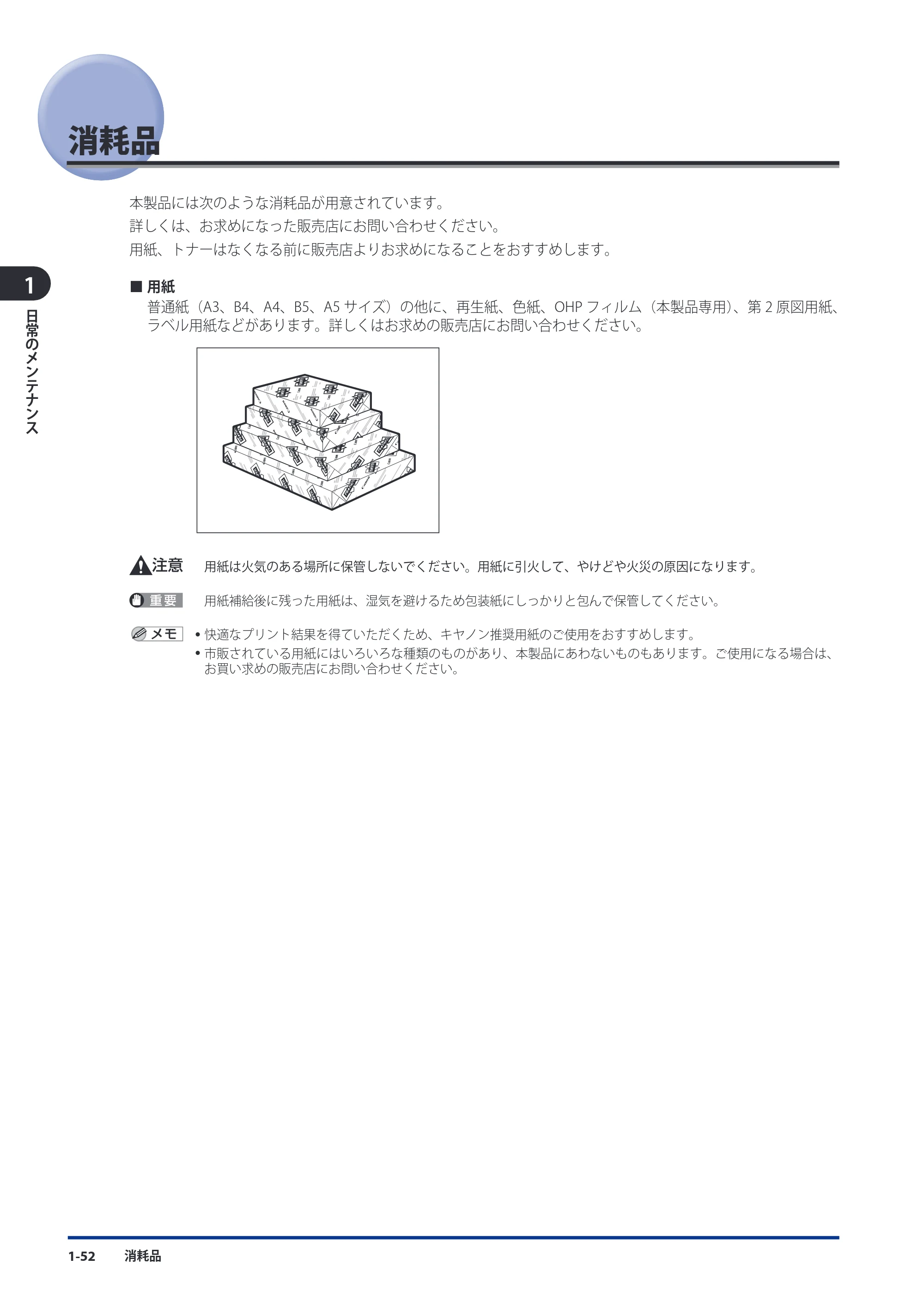 キヤノン imageRUNNER ADVANCE 8105 PRO/8105B/8095 PRO/8095B/8085 PRO/8085B メンテナンスガイド 2012年3月27日更新（PDF：12.5MB） — 消耗品 — 原本ページ — 64ページ
