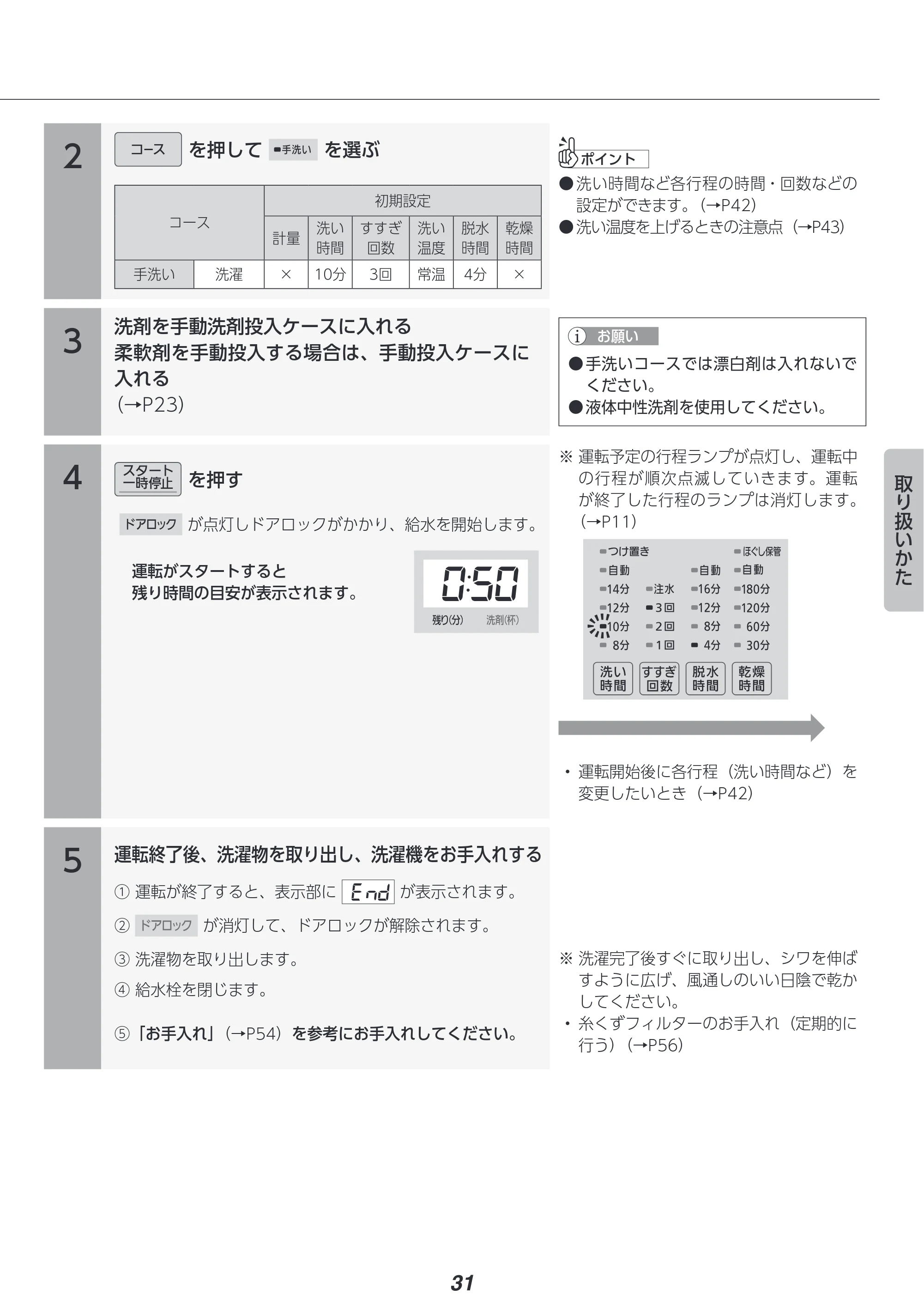 アイリスオーヤマ FLK842Z-W 取扱説明書 — 原本ページ — 31ページ