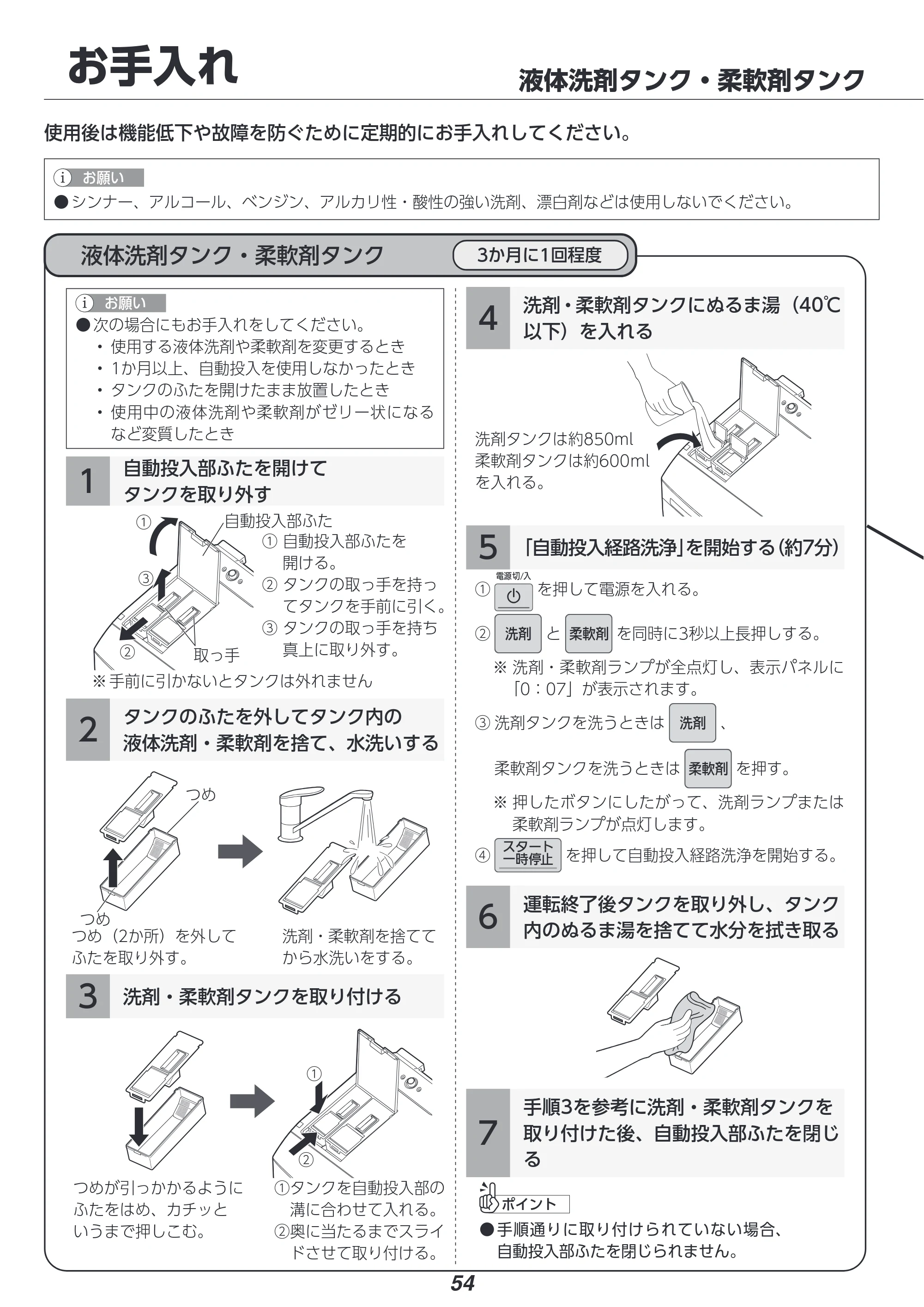 アイリスオーヤマ FLK842Z-W 取扱説明書 — 原本ページ — 54ページ