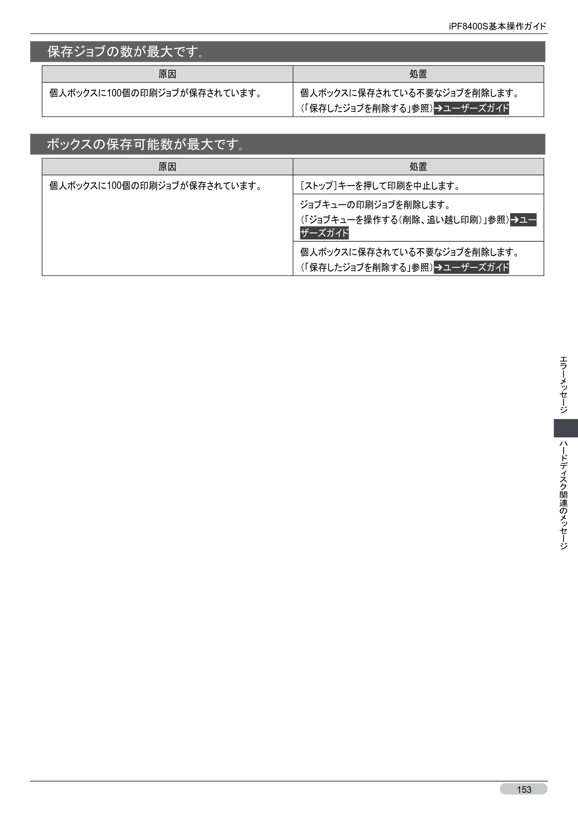 キヤノン iPF8400S 基本操作ガイド （PDF形式／13.84Mバイト） — 原本ページ — 153ページ