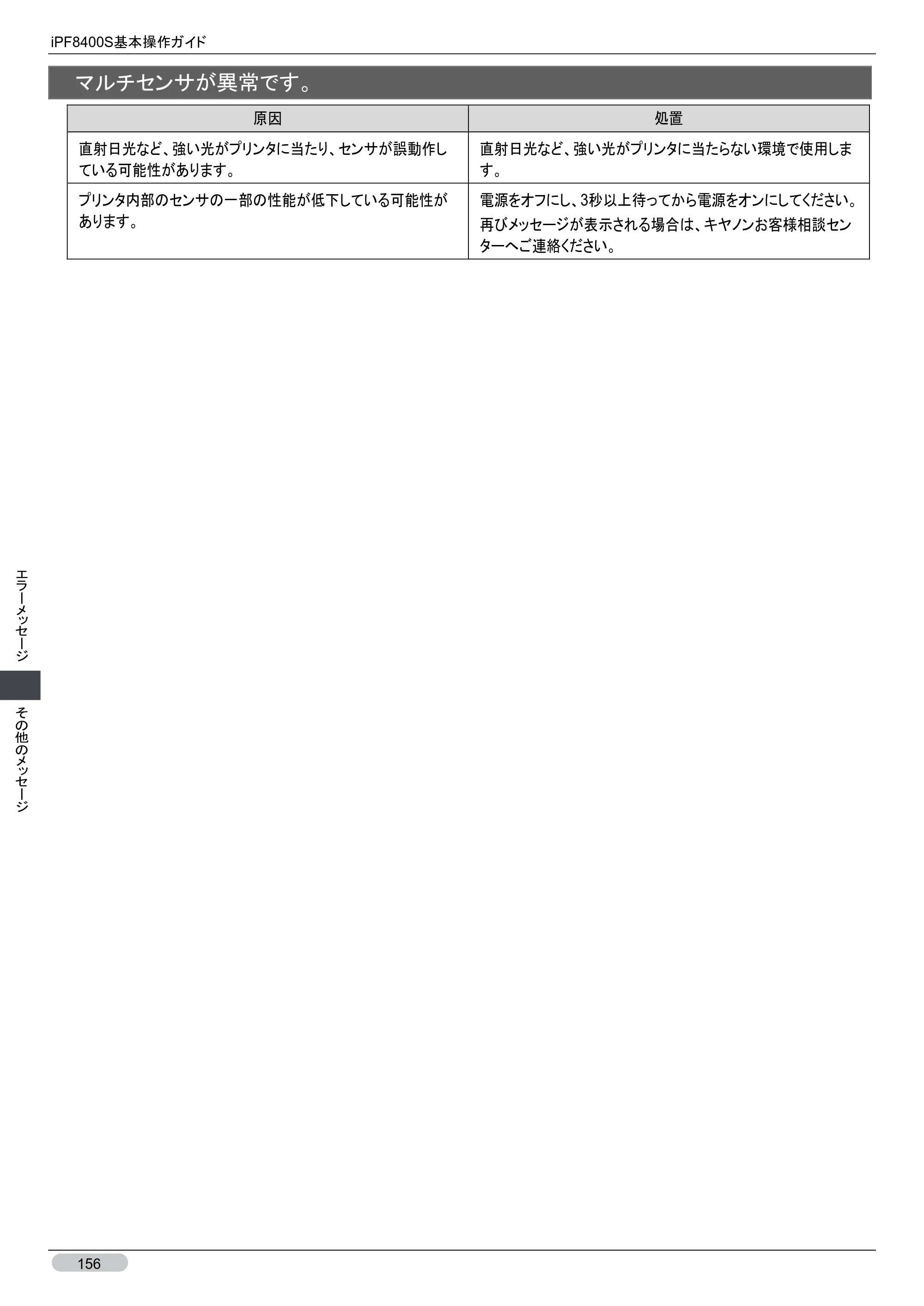 キヤノン iPF8400S 基本操作ガイド （PDF形式／13.84Mバイト） — 原本ページ — 156ページ