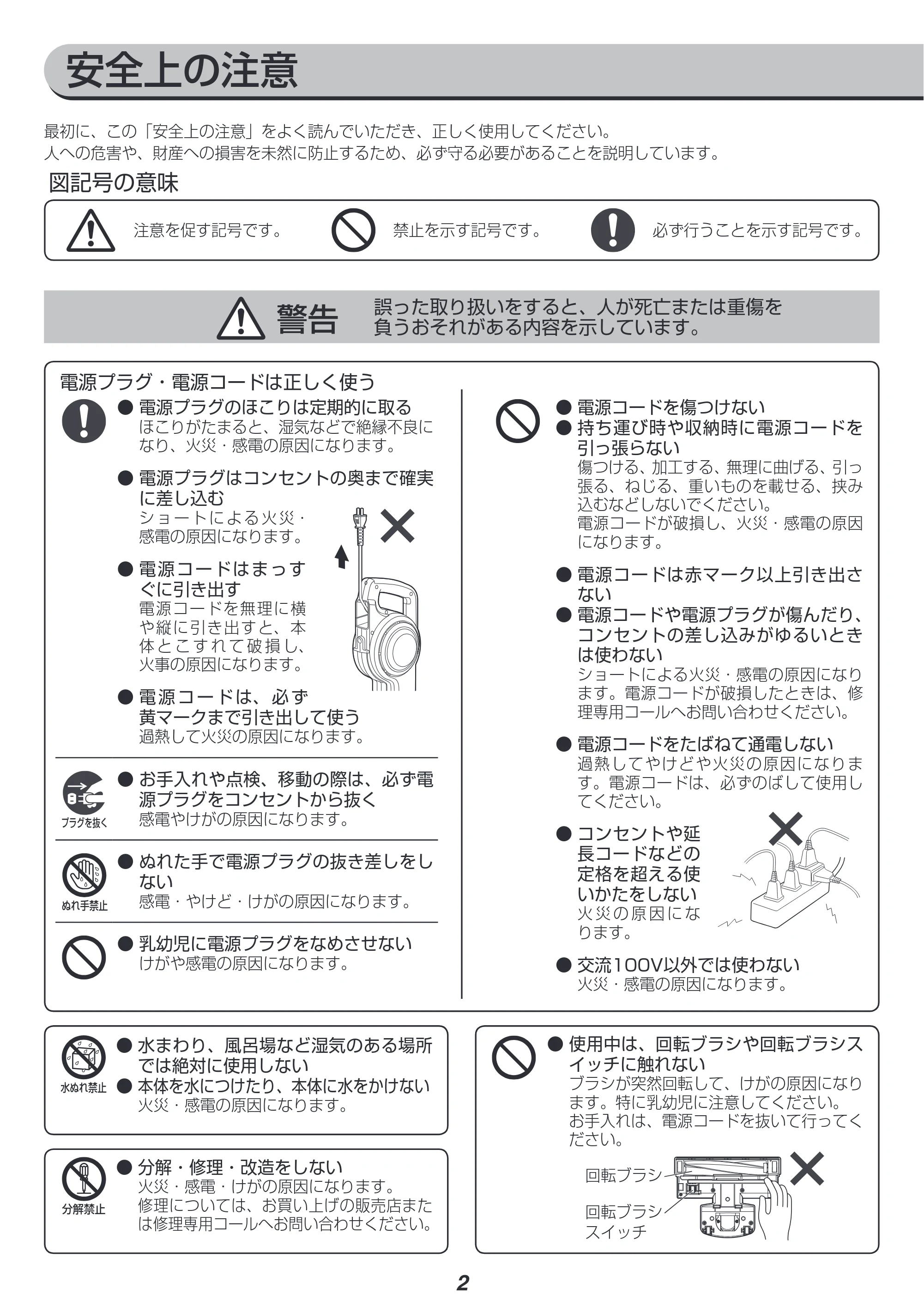 アイリスオーヤマ IC-CSP5 取扱説明書 — 原本ページ — 2ページ