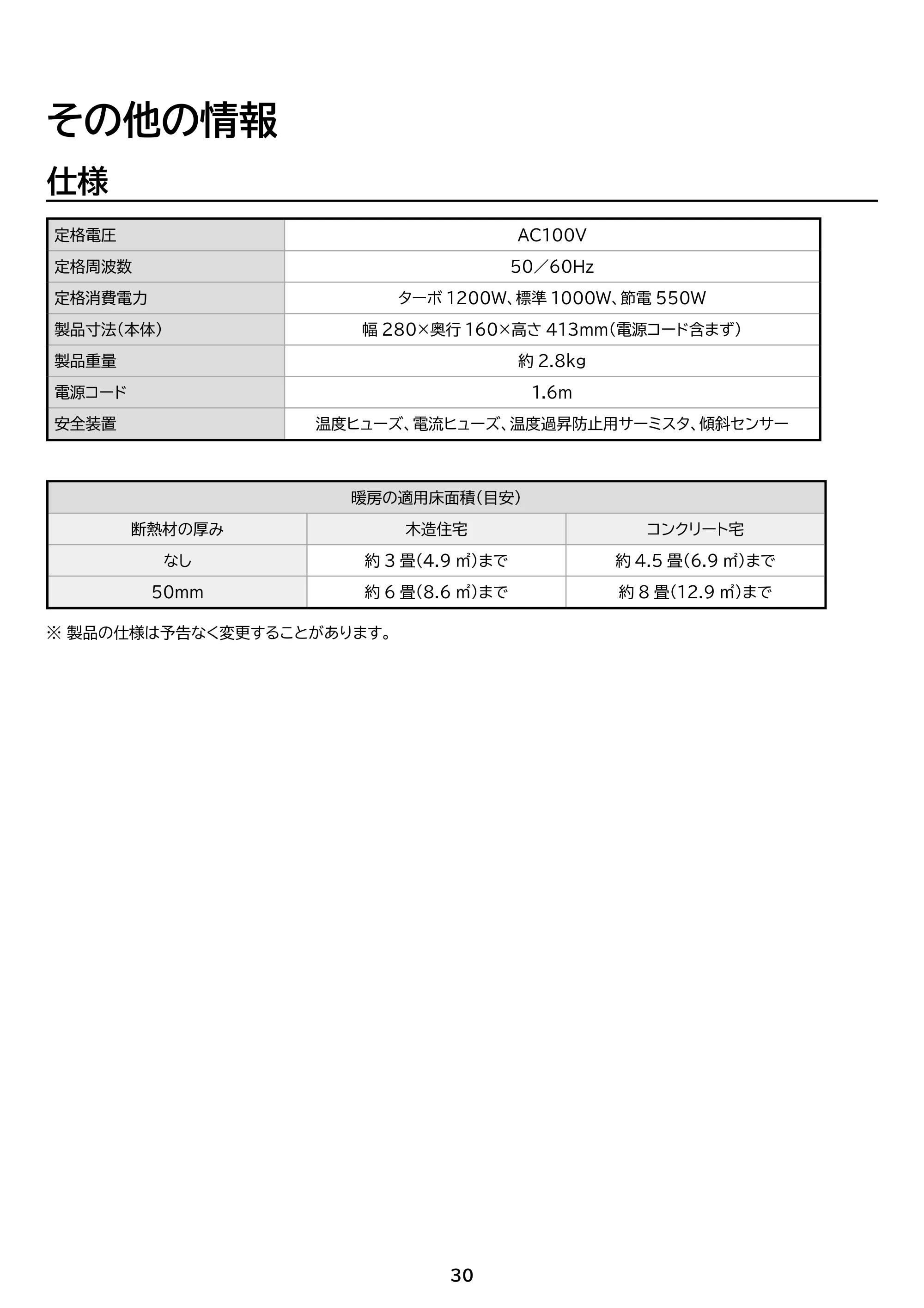 アイリスオーヤマ ACH-LTSW12A 取扱説明書 — 原本ページ — 30ページ