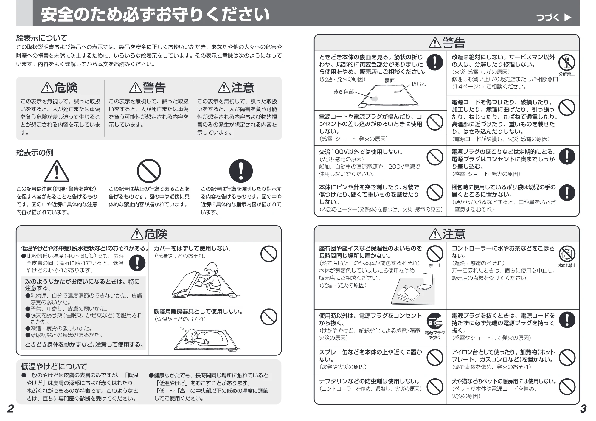 日立 HLU-3503 / HLU-2503 取扱説明書 — 原本ページ — 2ページ