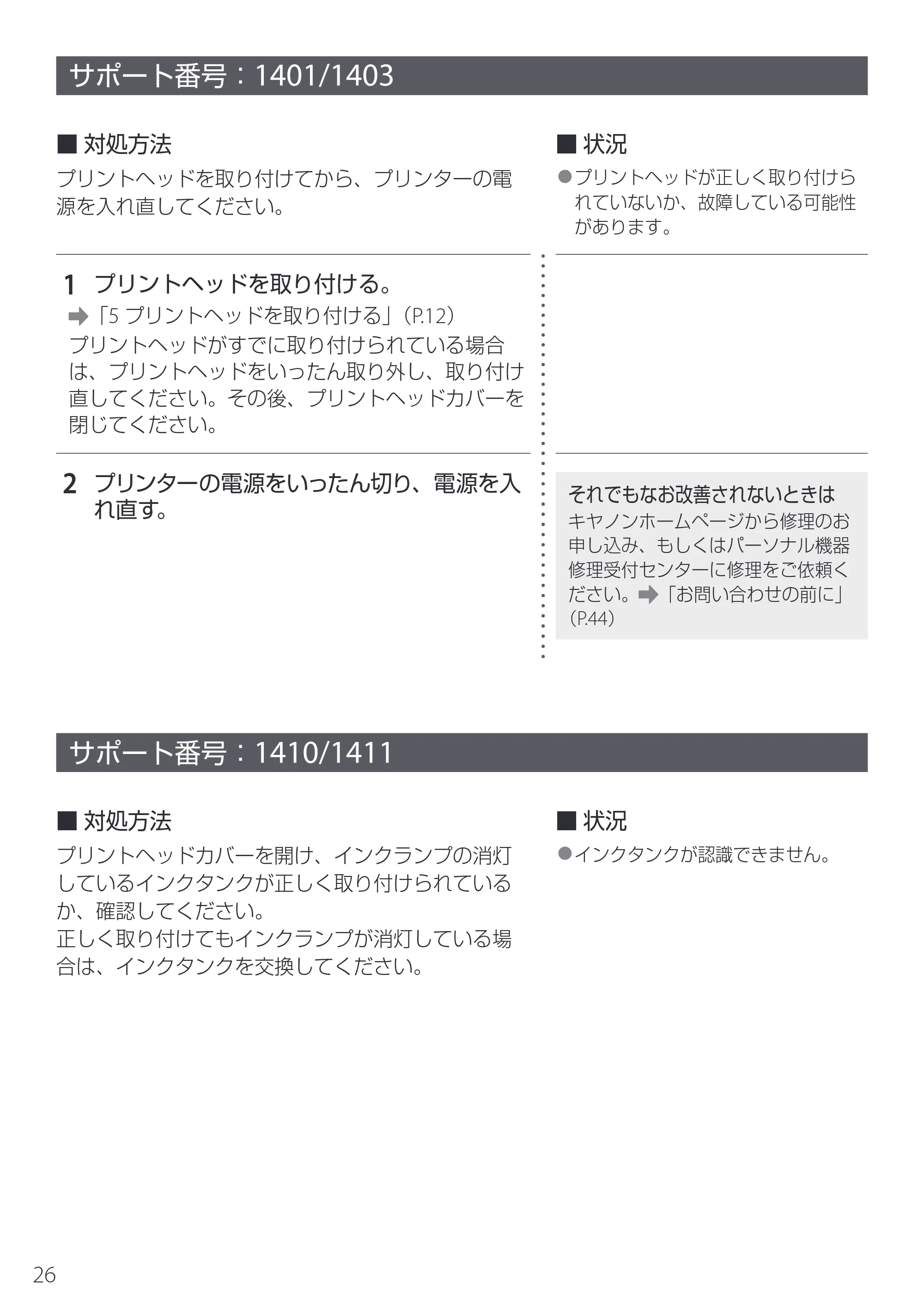キヤノン TR163 設置・基本操作マニュアル 2025年3月11日掲載(PDF:5.0MB) — サポート番号:1401/1403 — 原本ページ — 28ページ