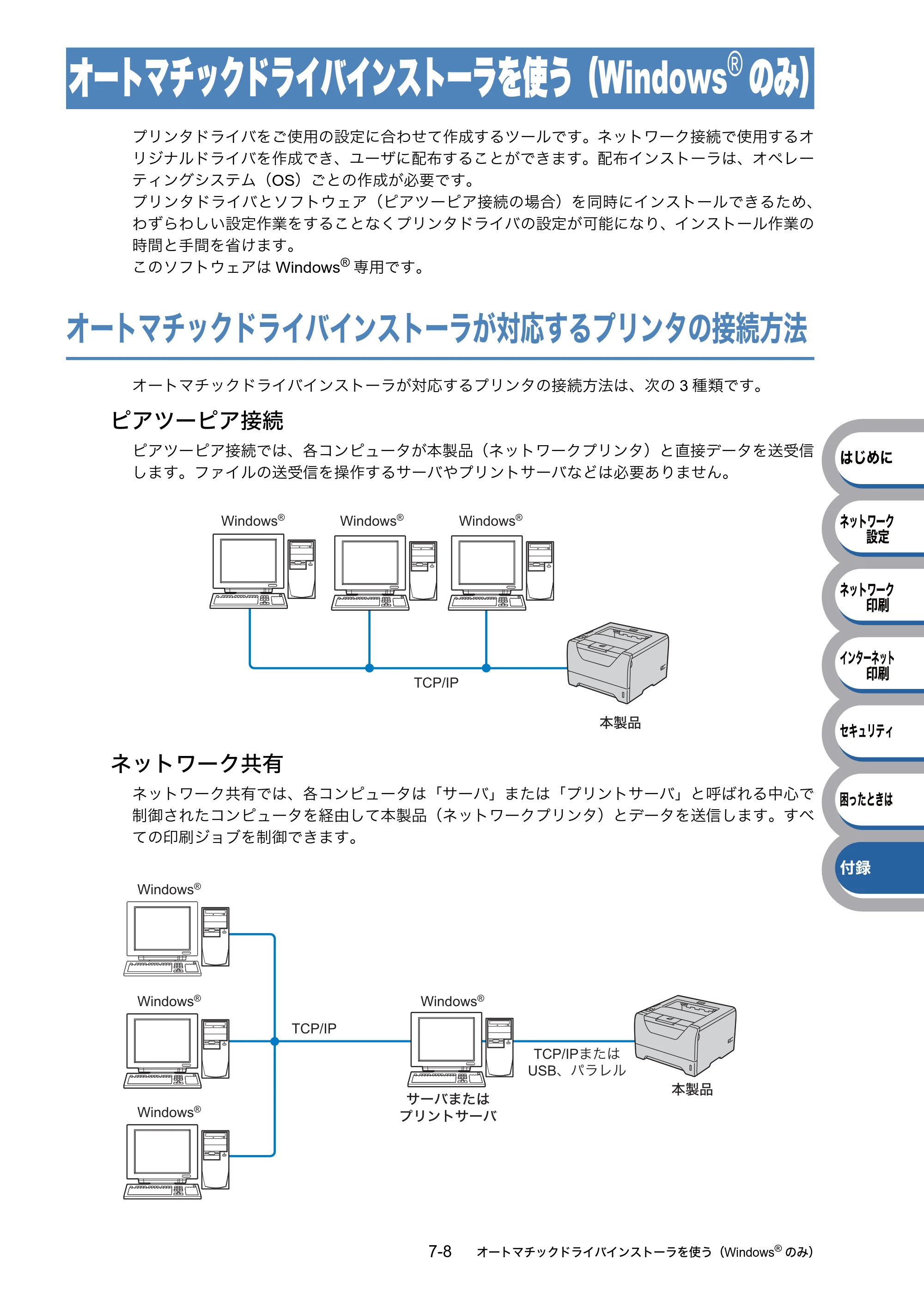 ブラザー HL-5350DN / HL-5380DN ユーザーズガイド ～ネットワーク設定編～ — オートマチックドライバインストーラを使う（Windows®のみ） — 原本ページ — 117ページ